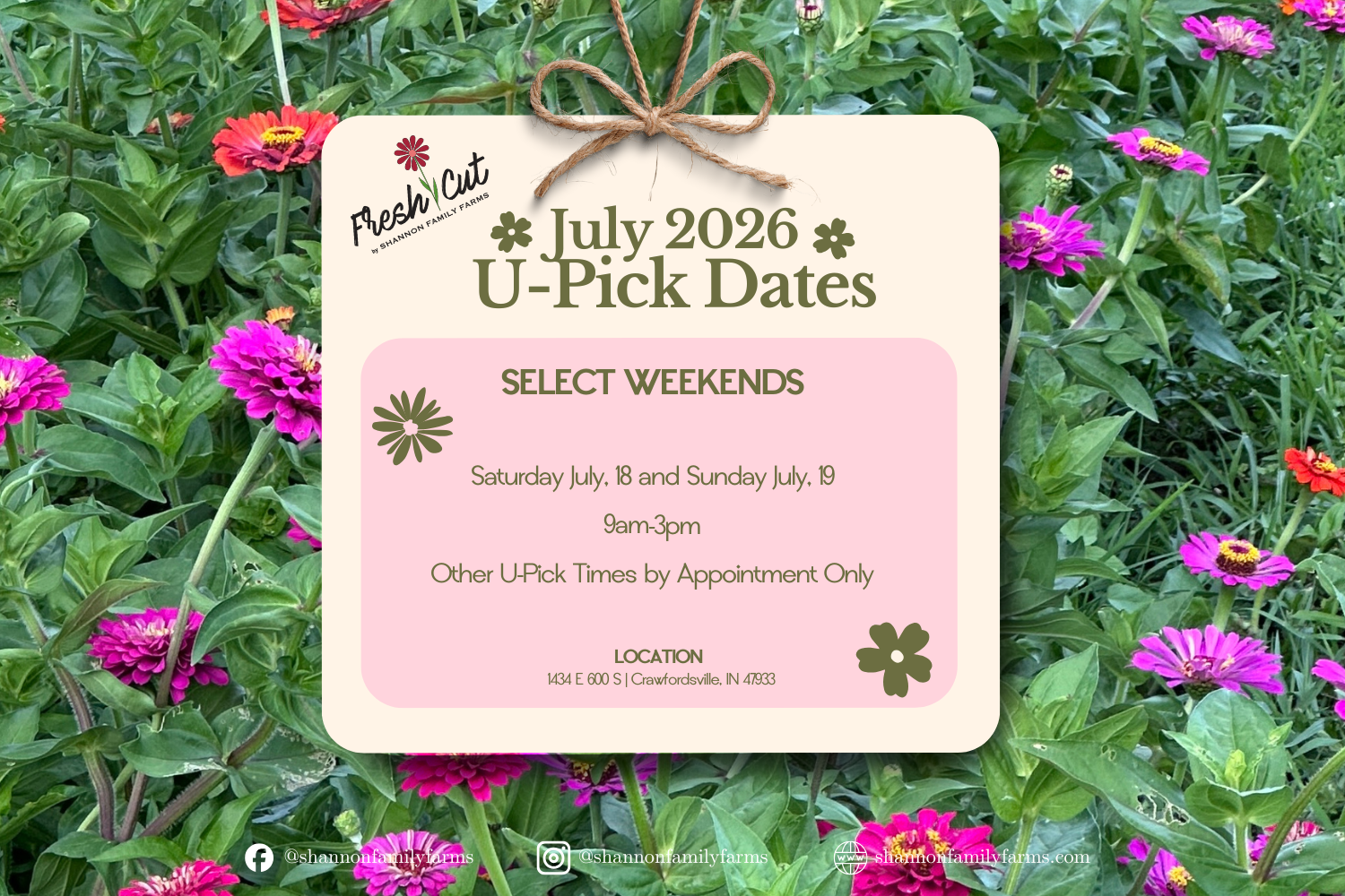 Public U-Pick Hours
