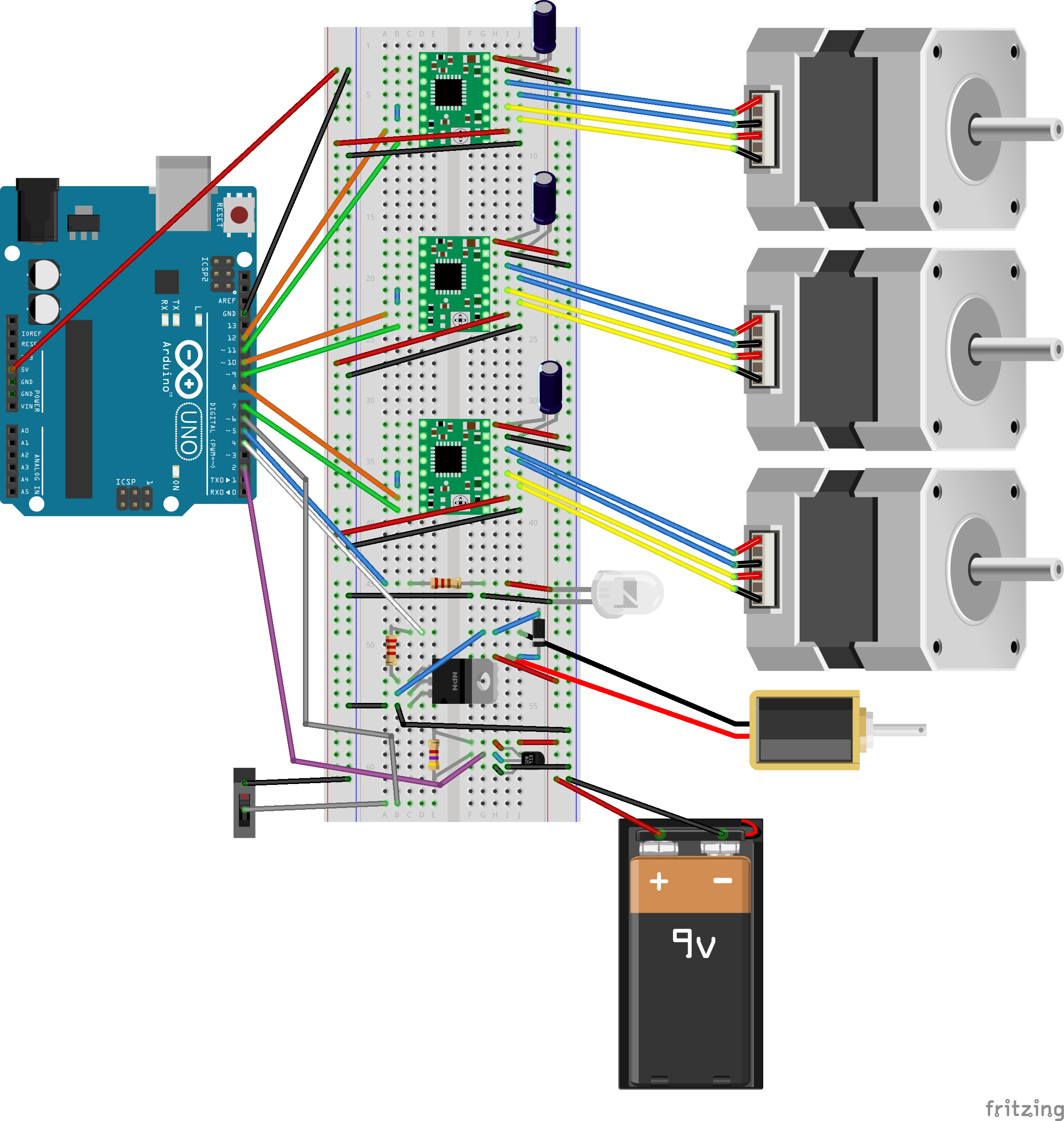 fritzing diagram of final circuit