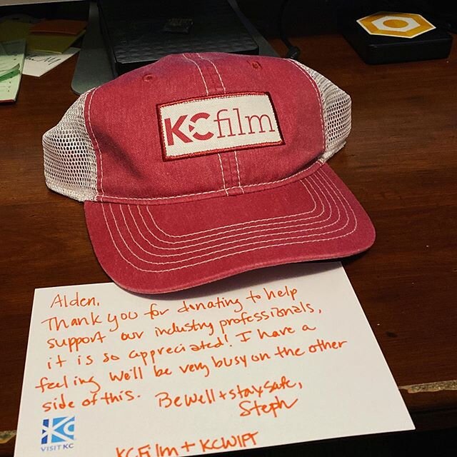 Excited to get my spiffy new #kcfilm hat today!  Now if I only had someplace to where it to :)