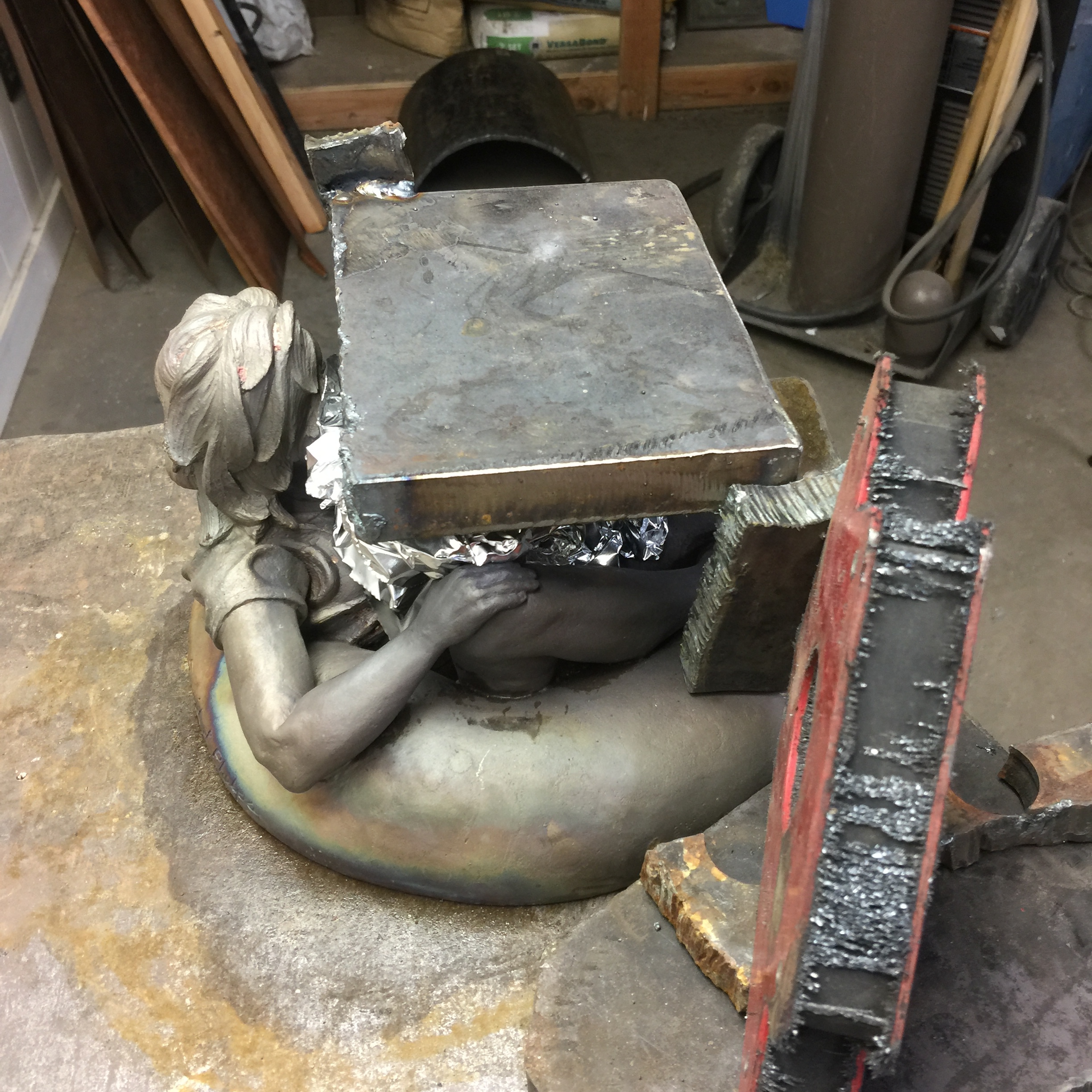  Building a tool to flatten the sculpture 