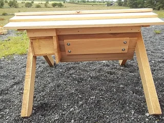 Danann Design Top Bar Bee Hive with viewing glass