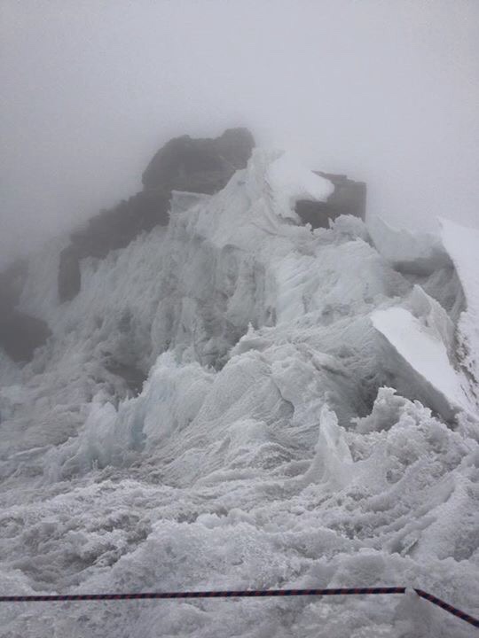 Ice, penitentes, and apparently rage on Maparaju