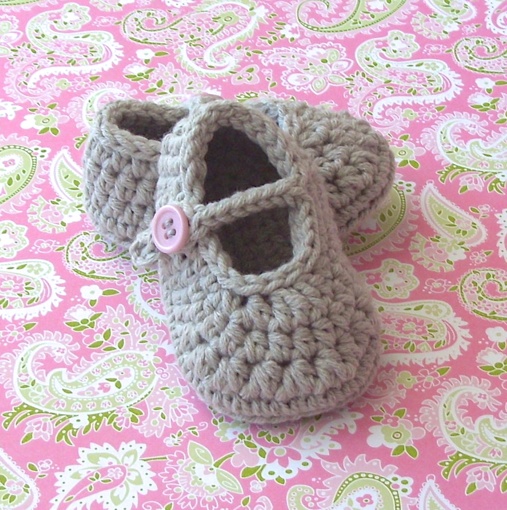 rosie mary jane crochet baby shoes
