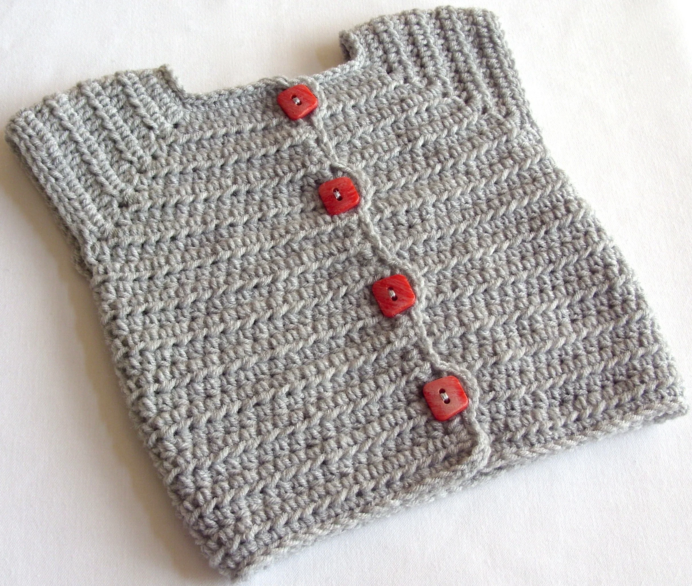 Baby Girl Crochet Sweater Vest, Crochet Pattern, 40 — Lisa Corinne Crochet