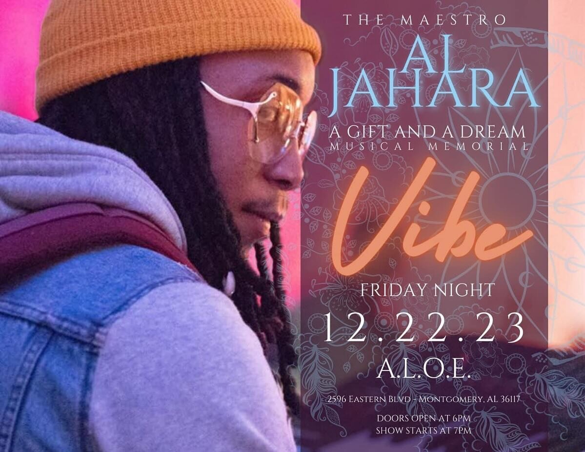 There will never be another #maestro. A musical memorial honoring the life of AJ Hebrew @ajhebrew is happening Friday night at @aloeismyplace. AJ&rsquo;s absence is a tremendous loss to Montgomery and the world. He will live in our hearts as the beau