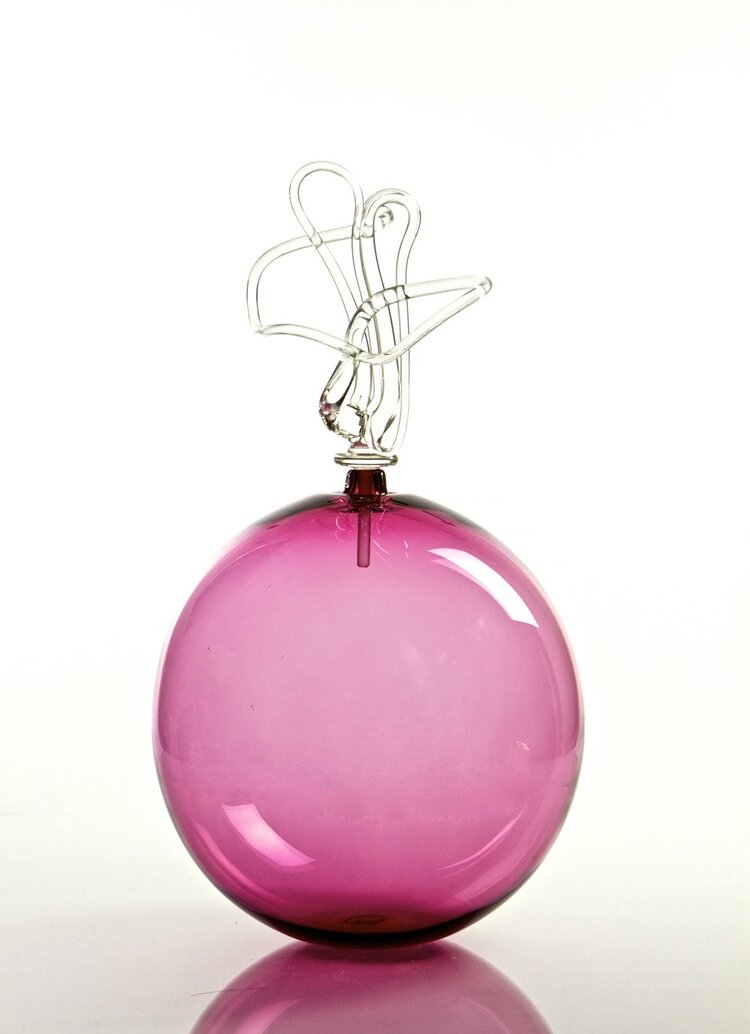 Fuscia Orb Bottle