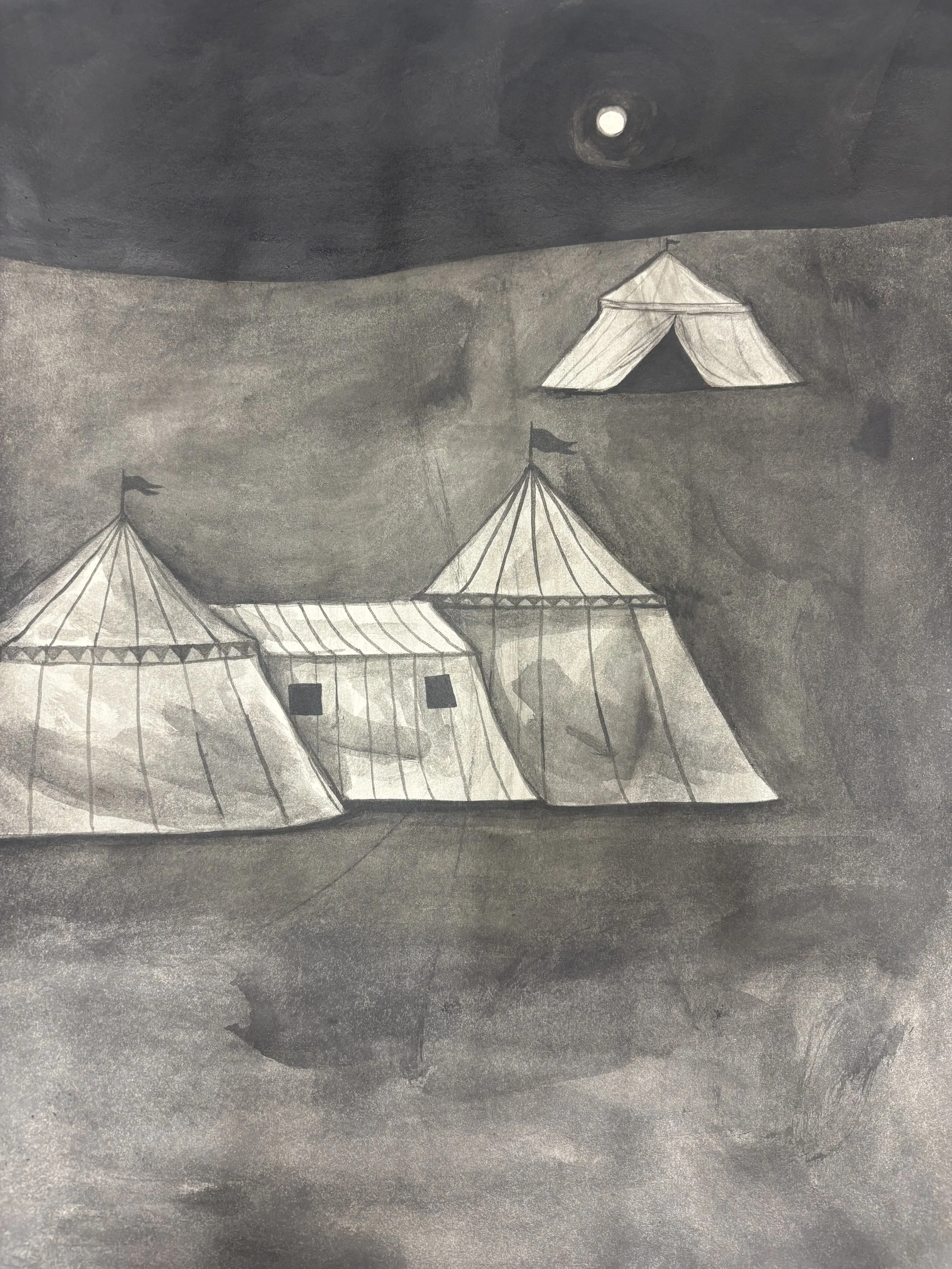 Tents In An Empty Landscape