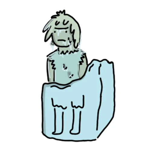 Caveman Thawed from Ice - Identity Card