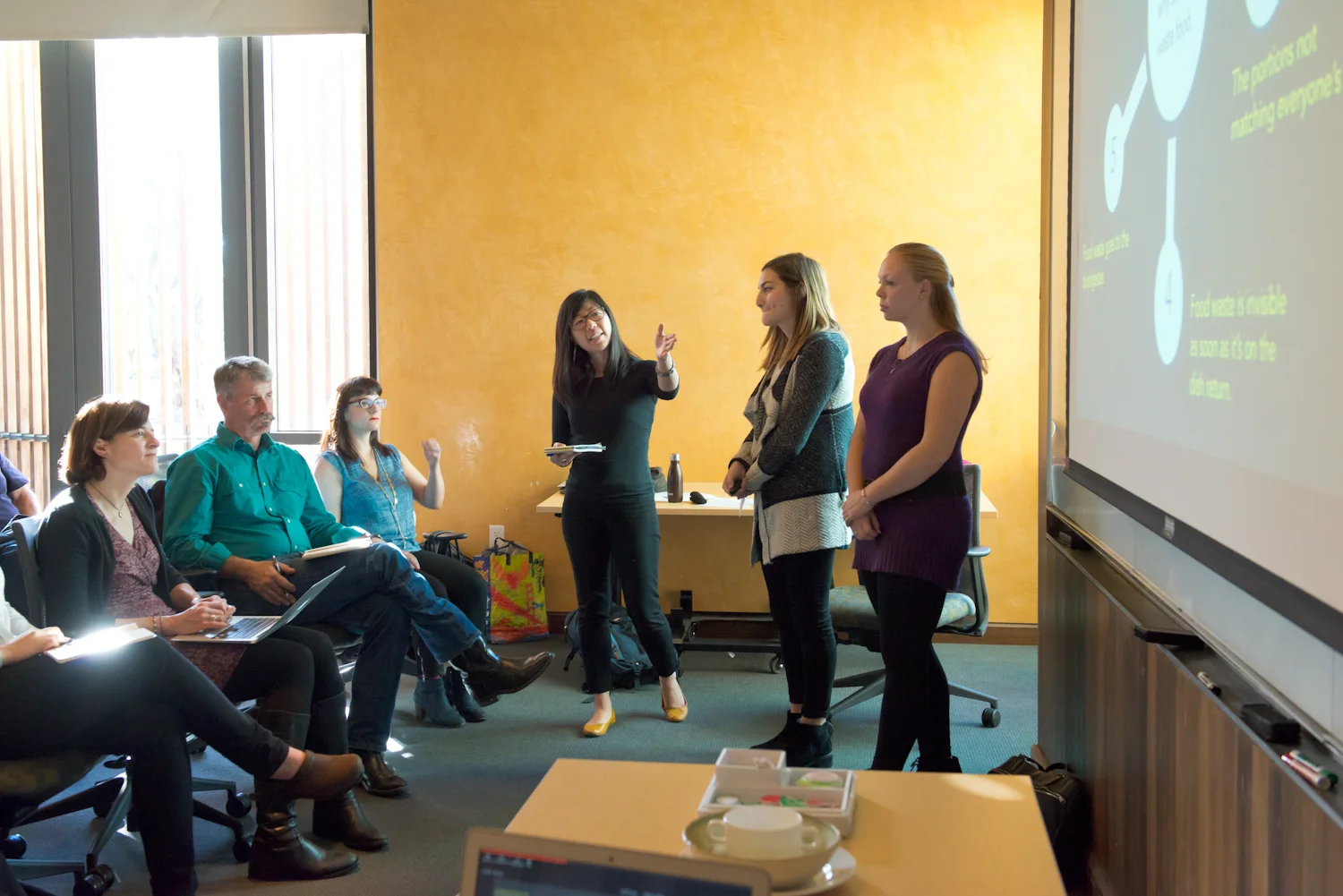 Final presentation to a panel or designers, food scientists, academics, chefs and dining service staff.