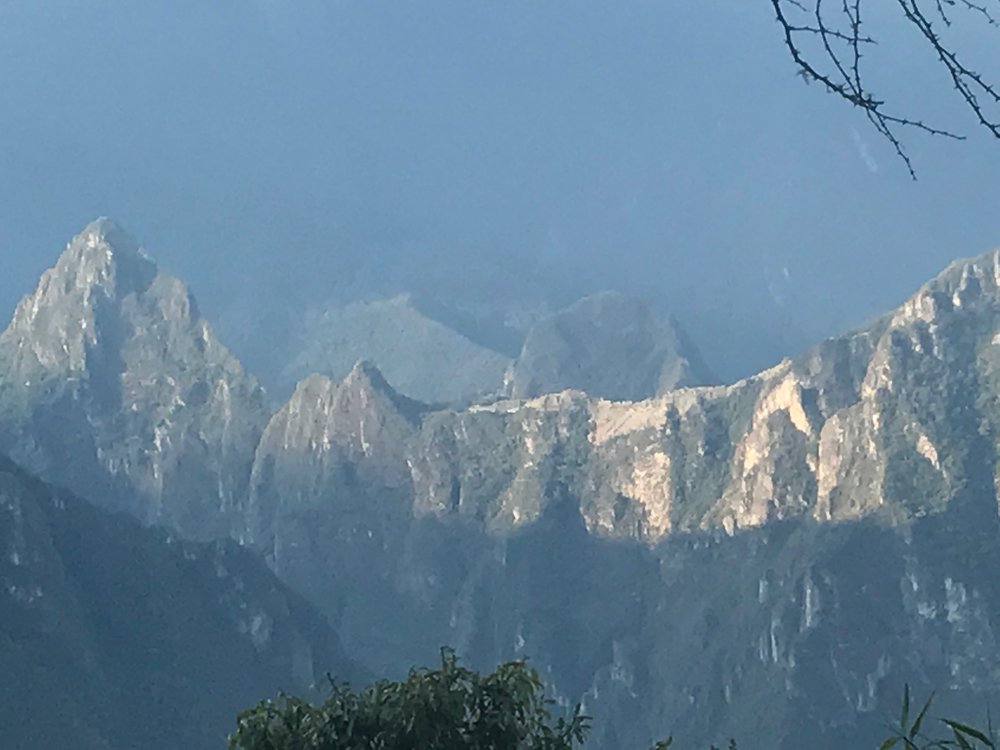 View of Machu Picchu from afar