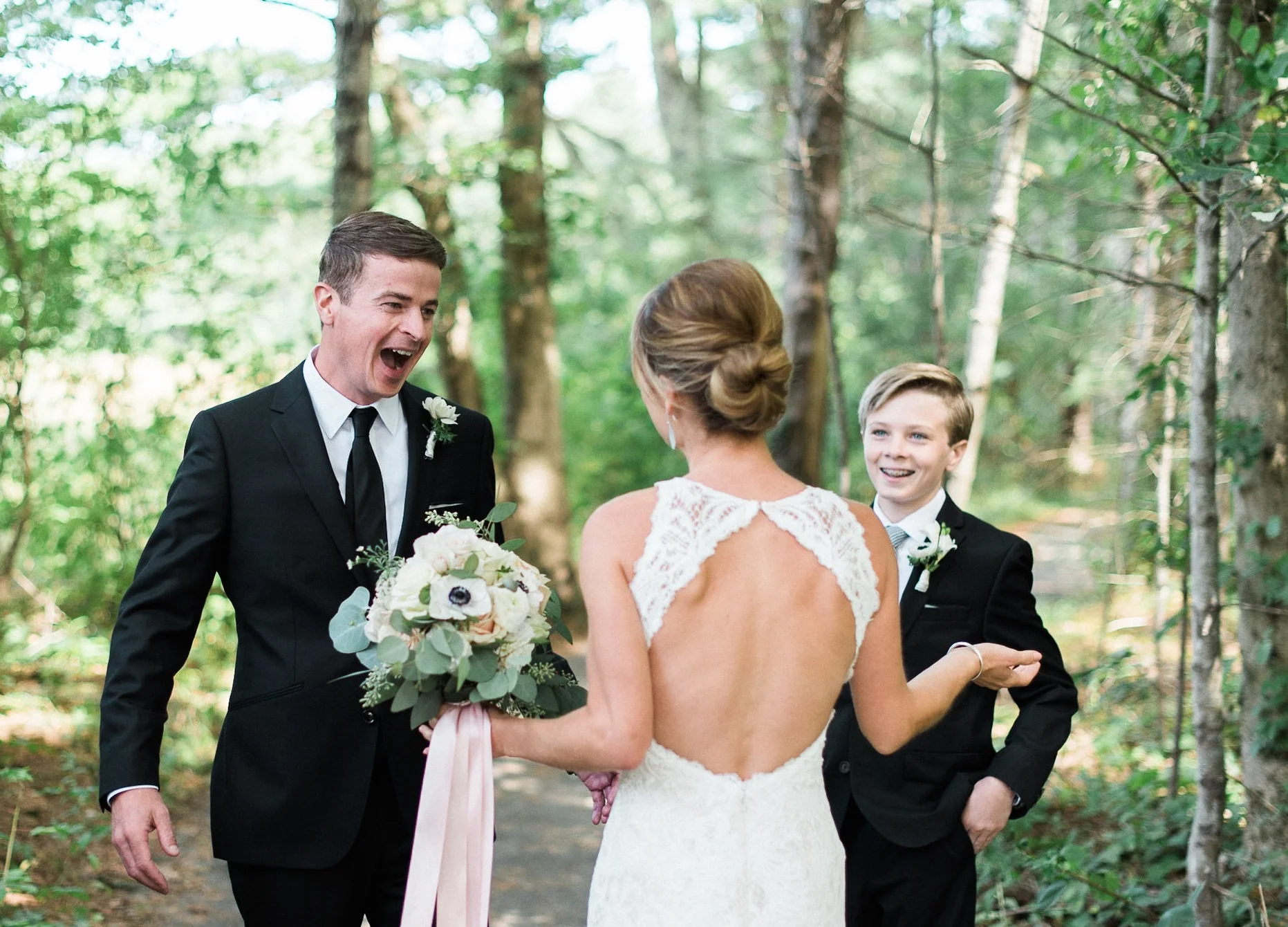 The best new england wedding hair and makeup is by Leather and Lace Artistry