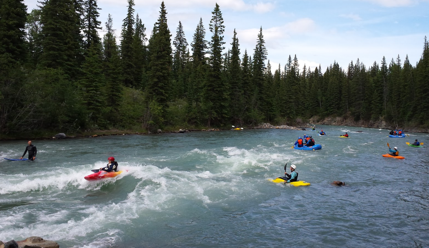 Kayak on the Mountain wave.