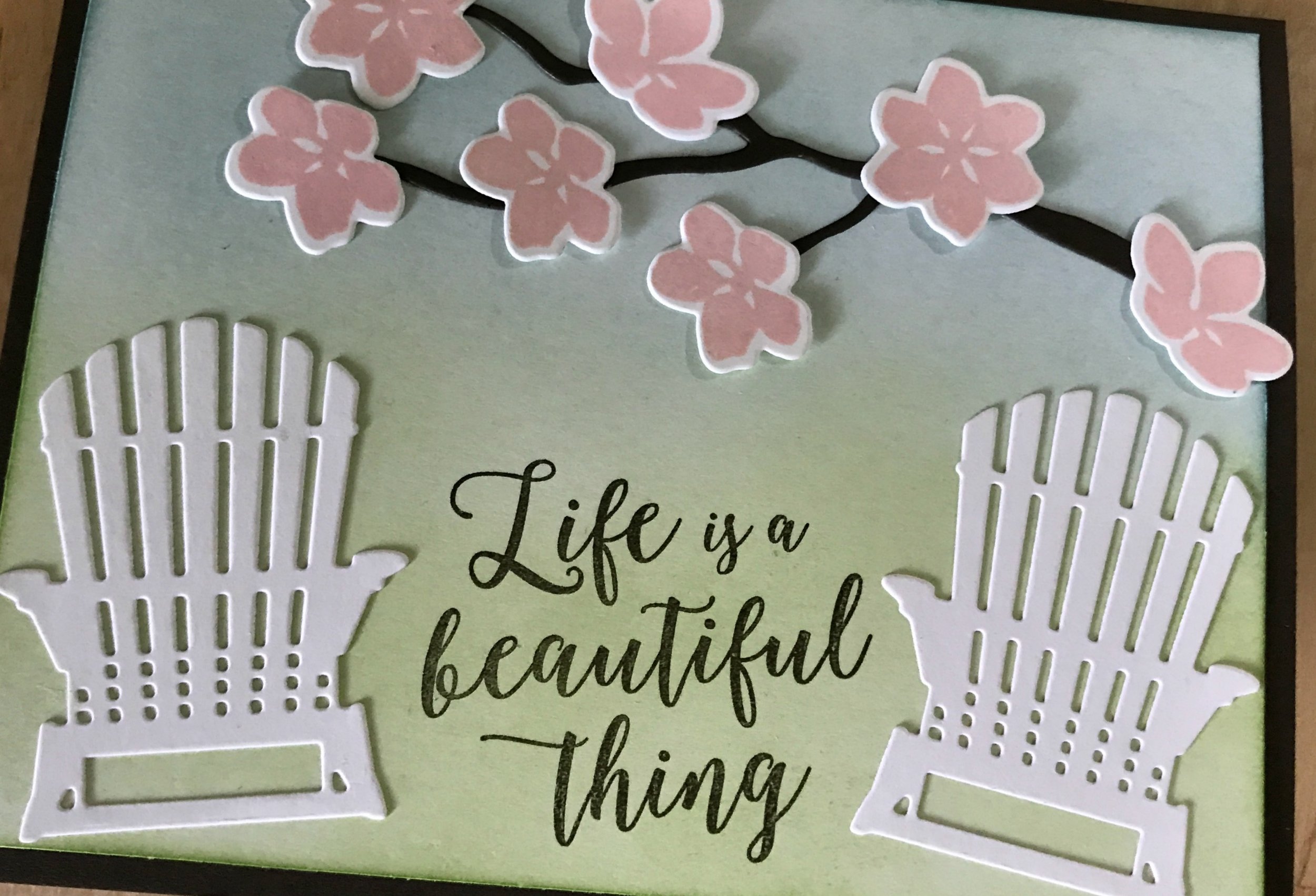 Relaxing Card using the Sponging Technique