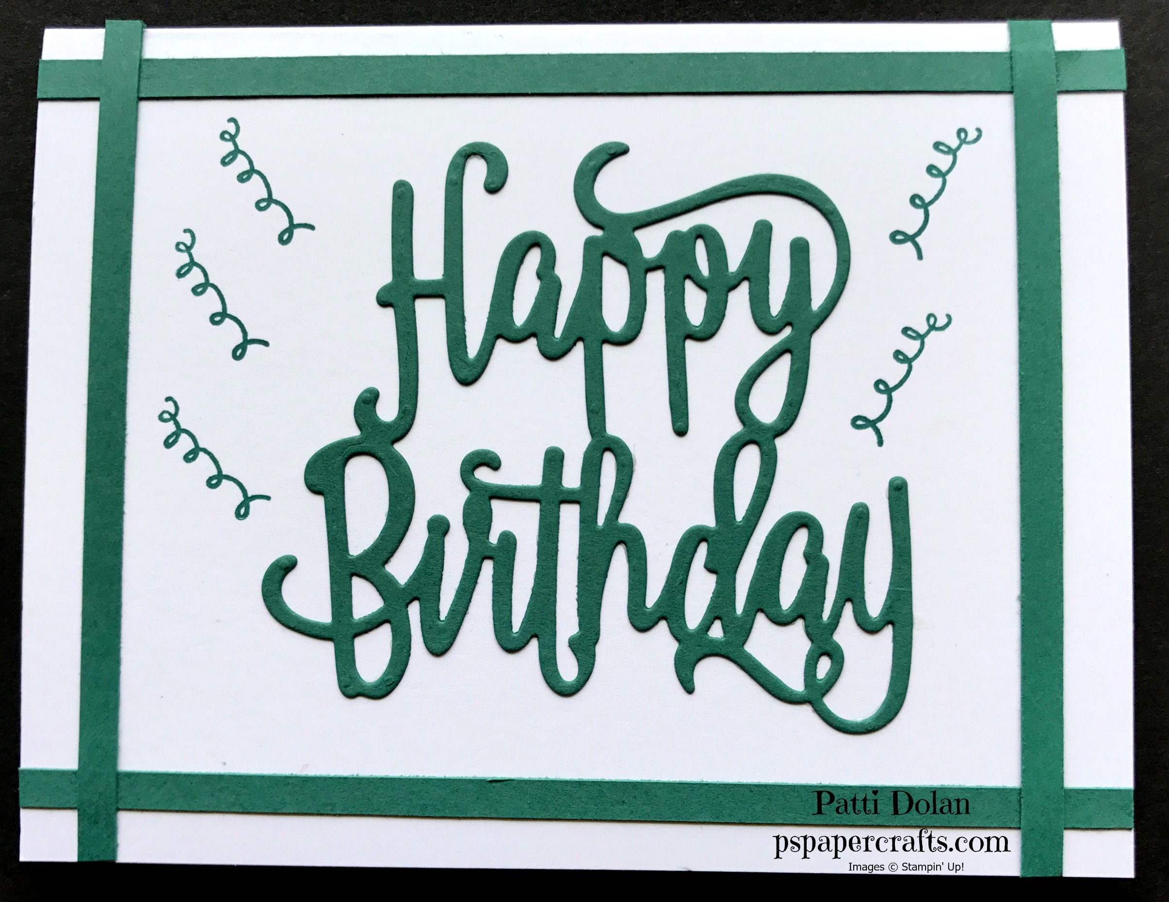 This was done using the Tranquil Tide cardstock and Ink.