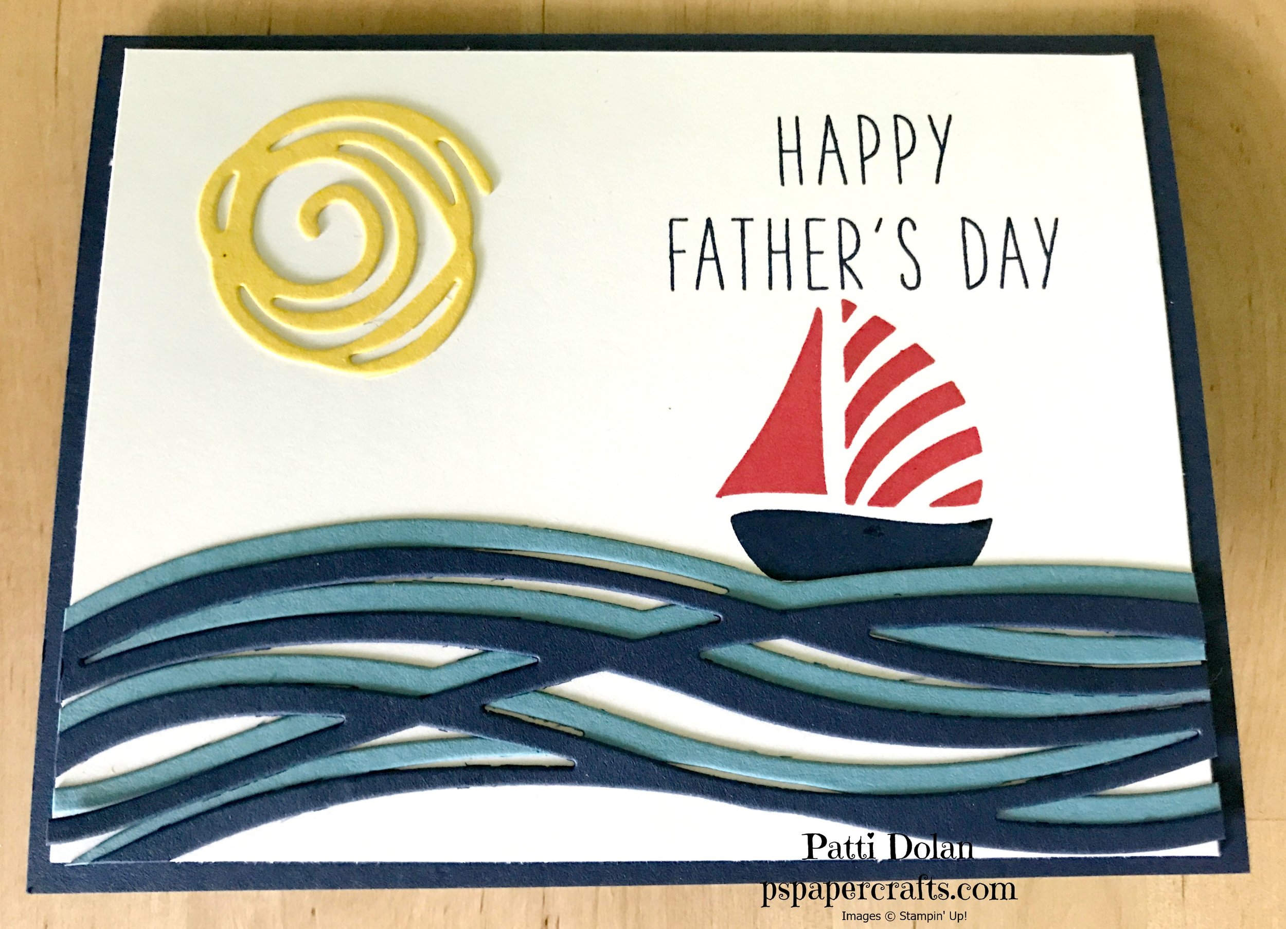 This card was made with a Night of Navy card base. 