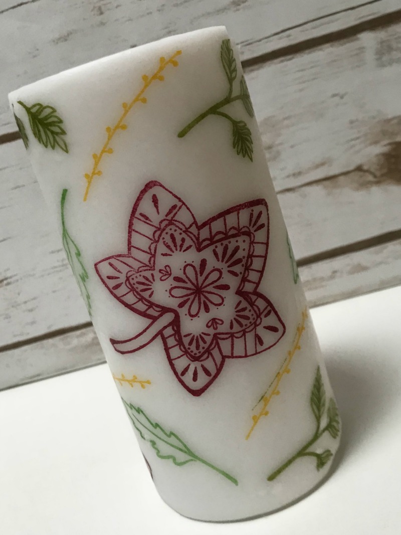 Home Decor Project   Falling For Leaves Candle
