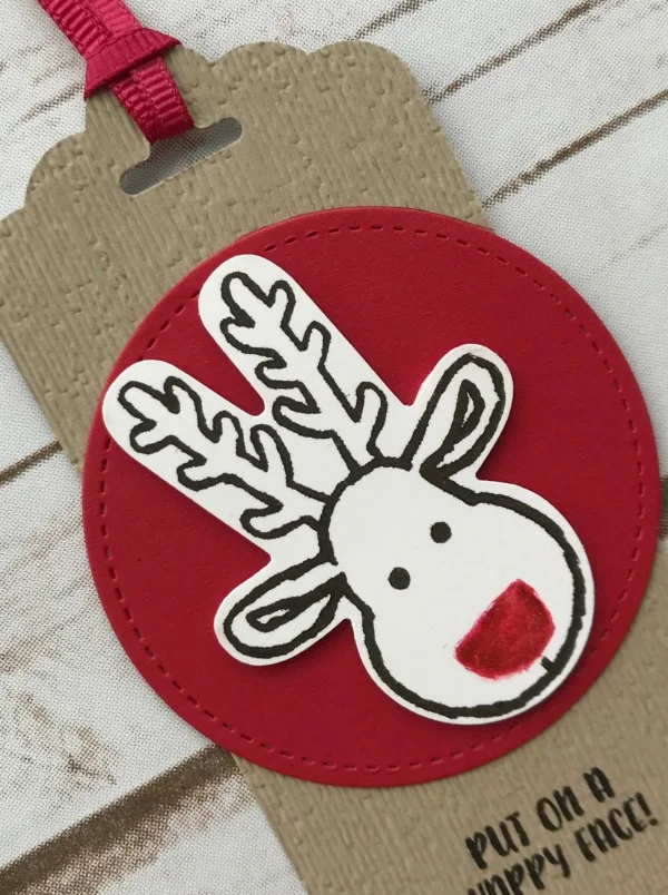 Christmas Gift Tags using the Subtle Embossing Folder