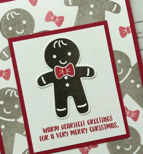 Quick &amp; Easy Gingerbread Kid Christmas Card