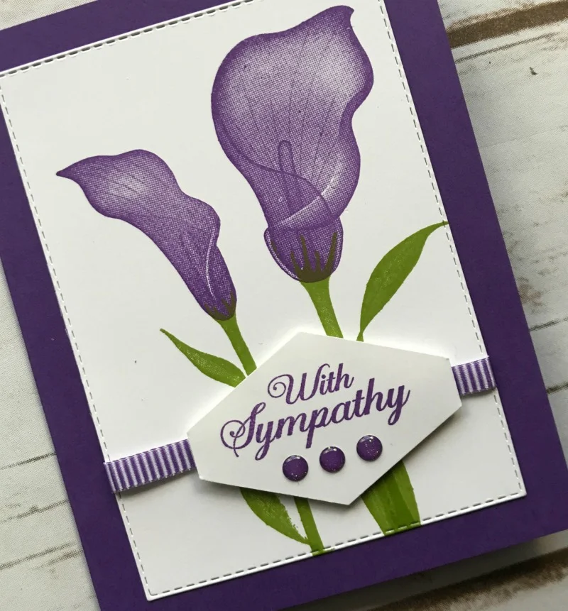 Gorgeous Lily Sympathy Card