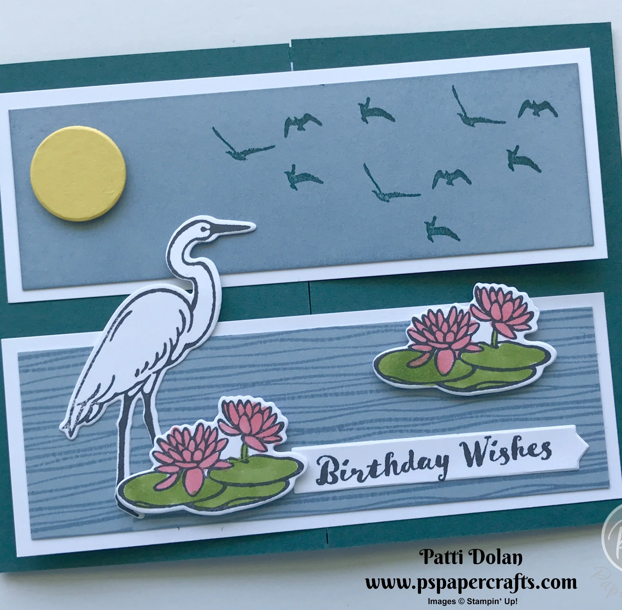Lilypad Lake - Crossover Gate Fold Card