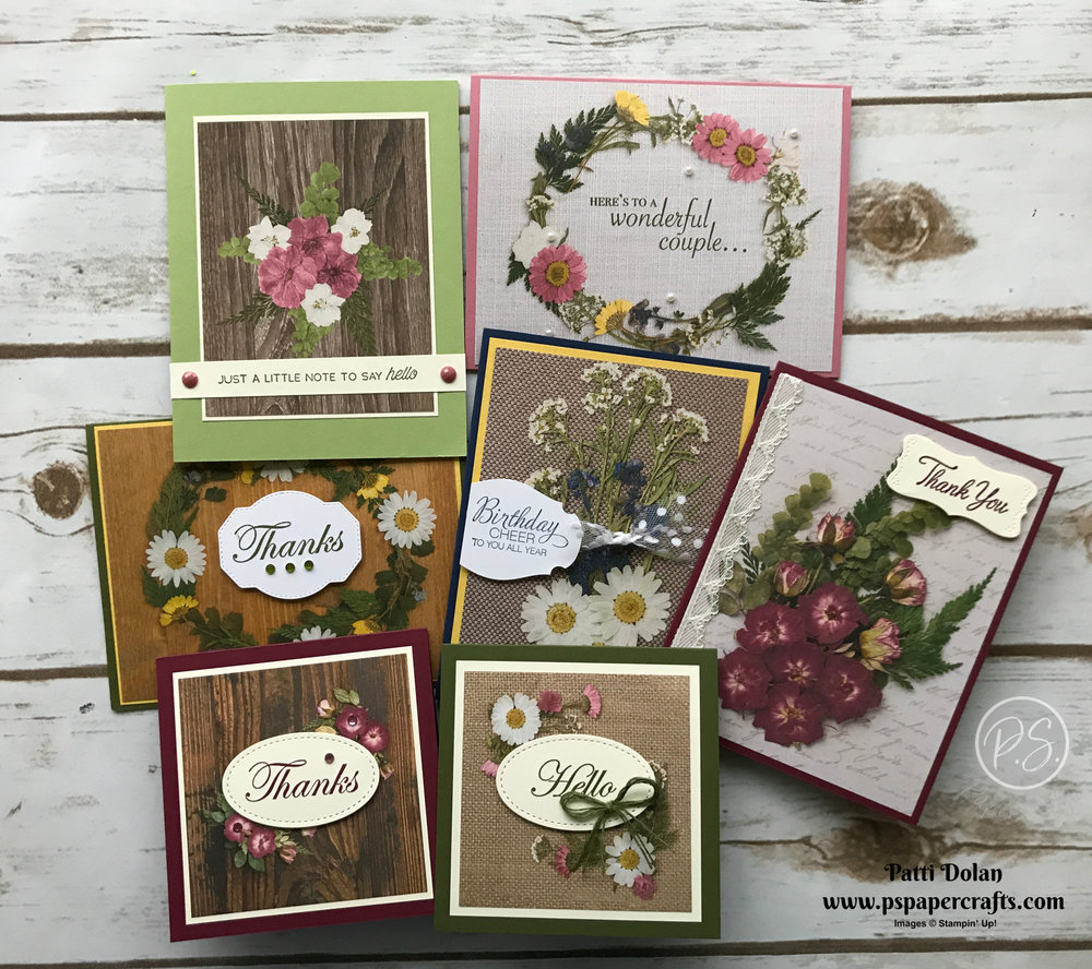 Beautiful Pressed Petals Cards — P.S. Paper Crafts