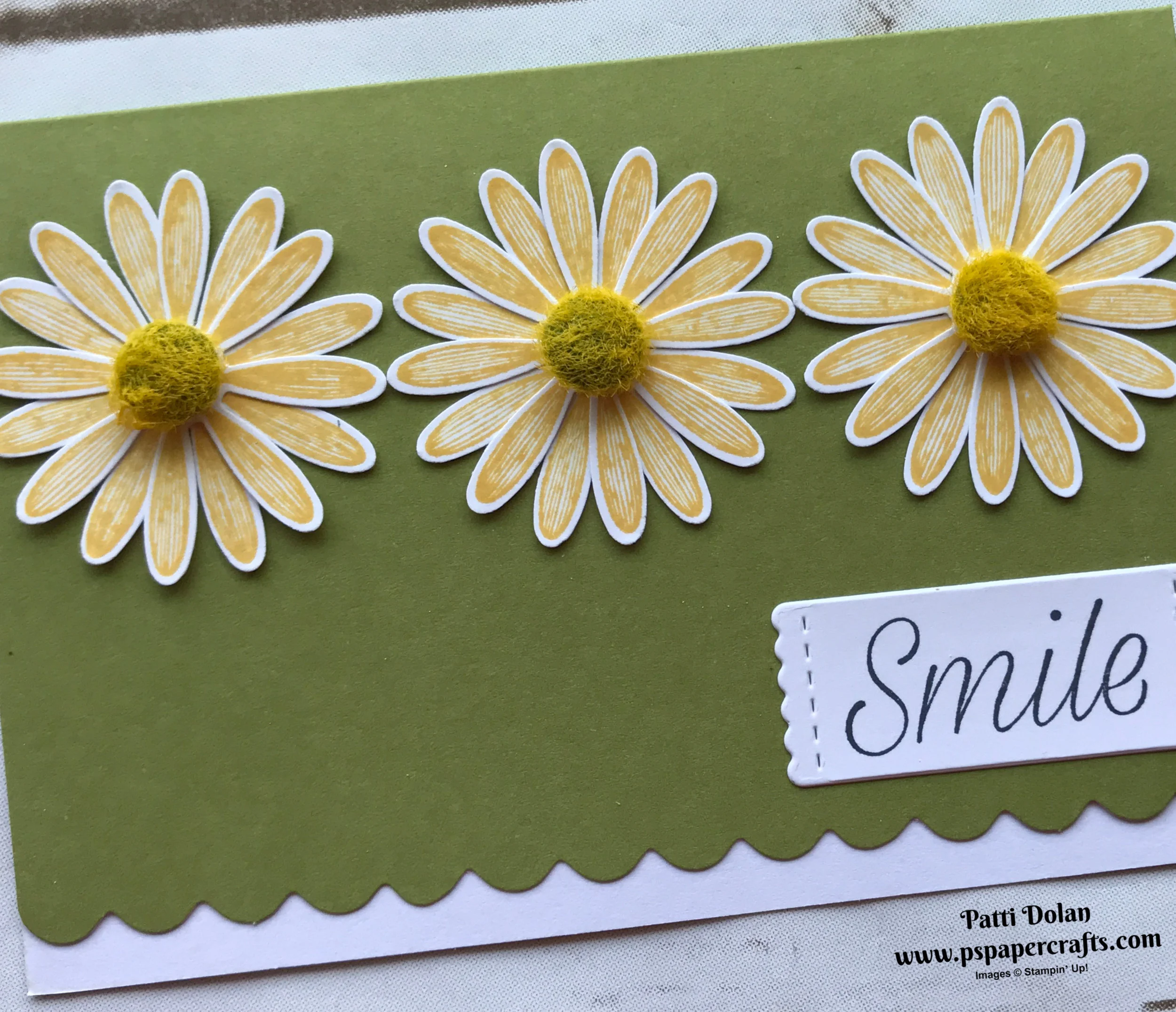 Four Sweet Scalloped Note Cards