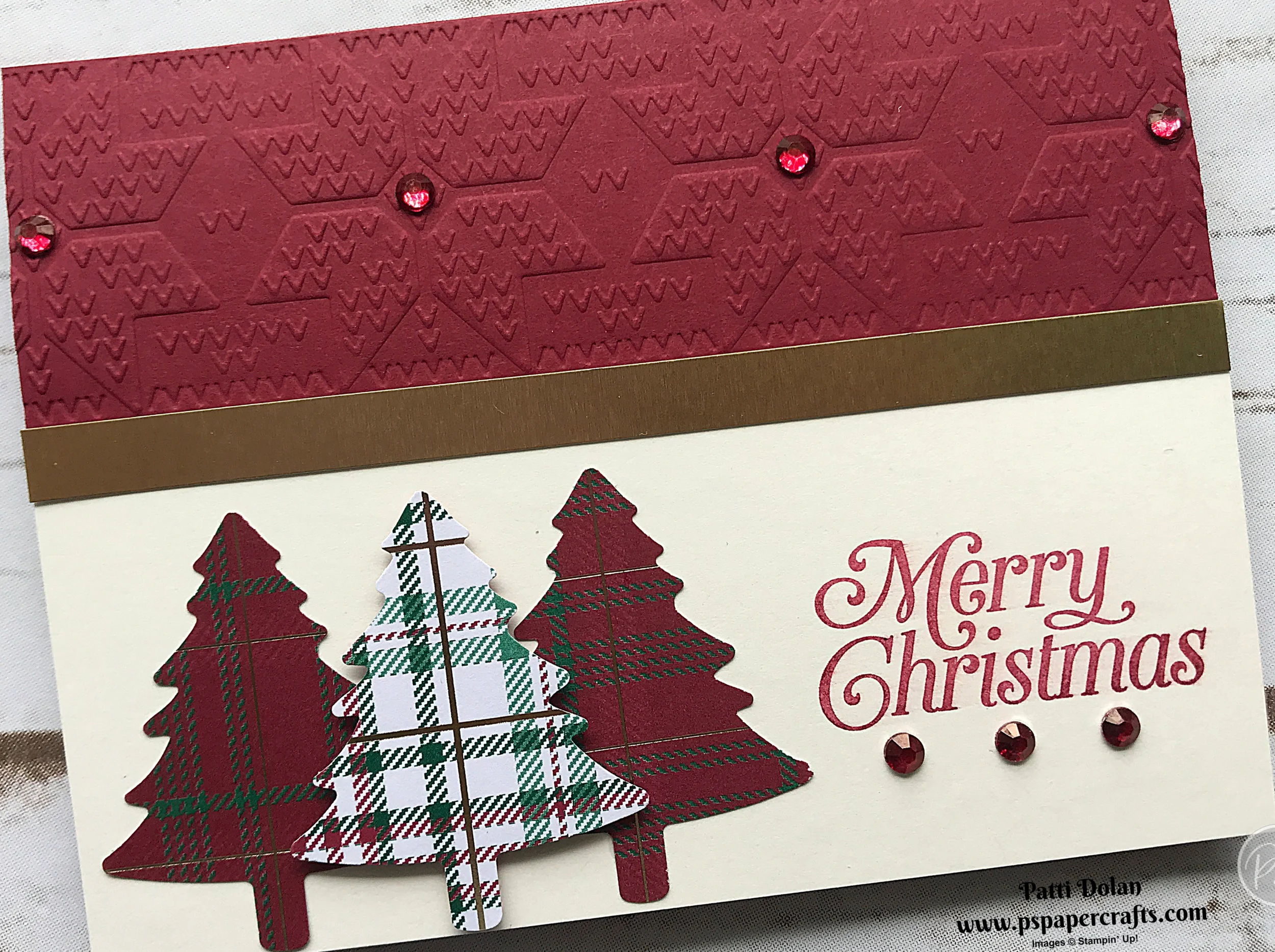 Perfectly Plaid Winter Knit Card