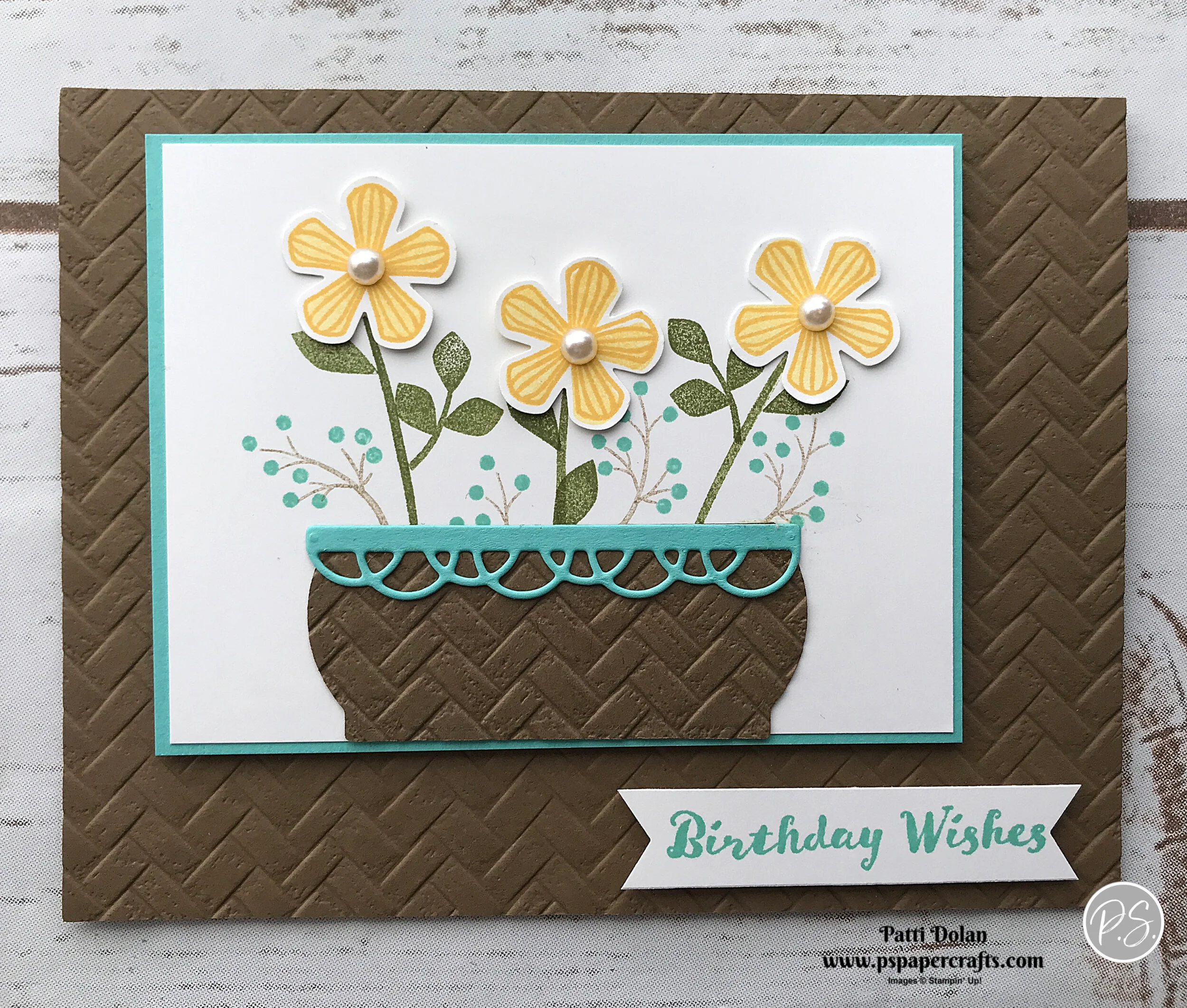 Thoughtful Blooms Birthday Card — P.S. Paper Crafts