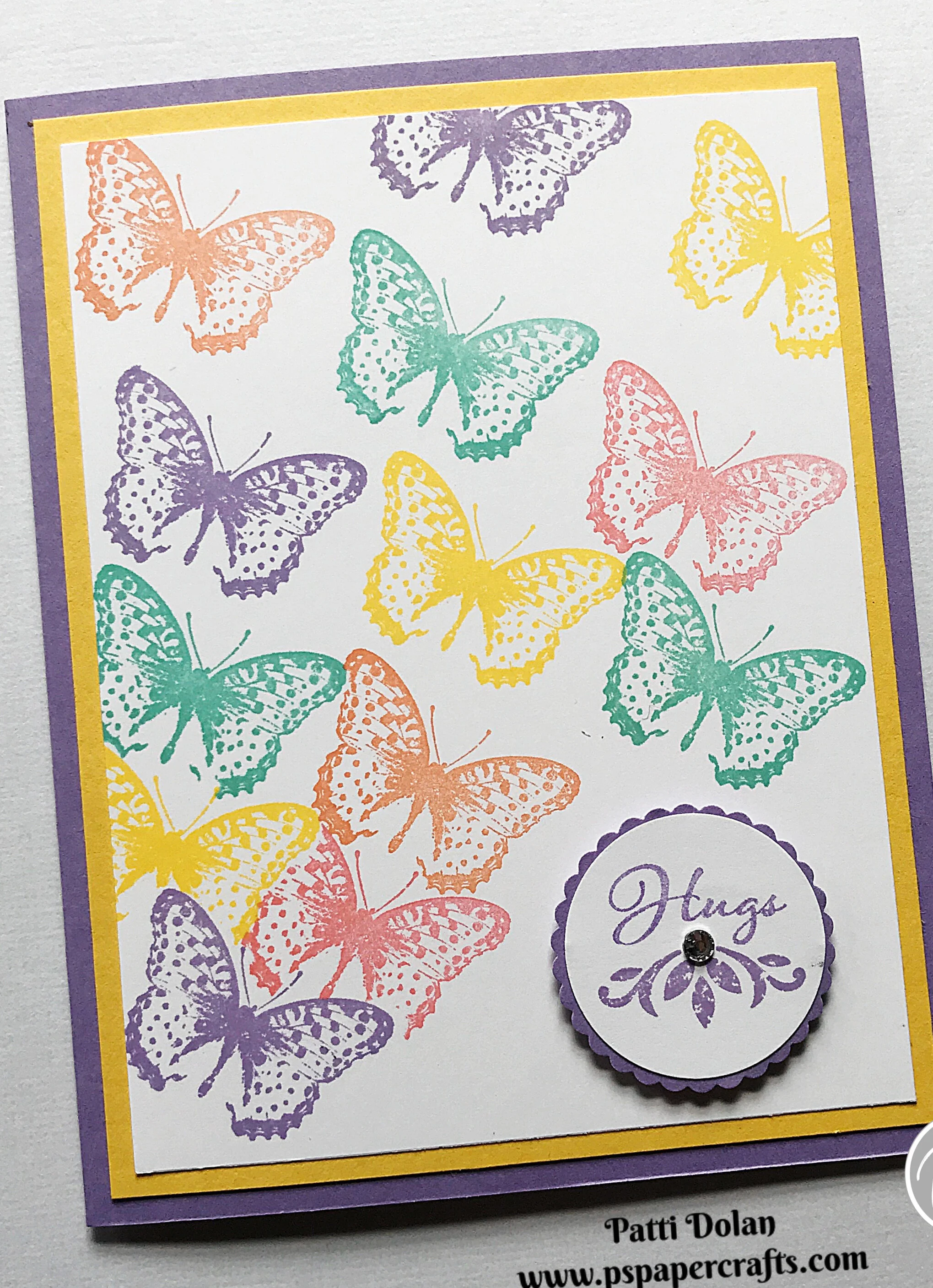 Fun Butterfly Card using the Masking Technique