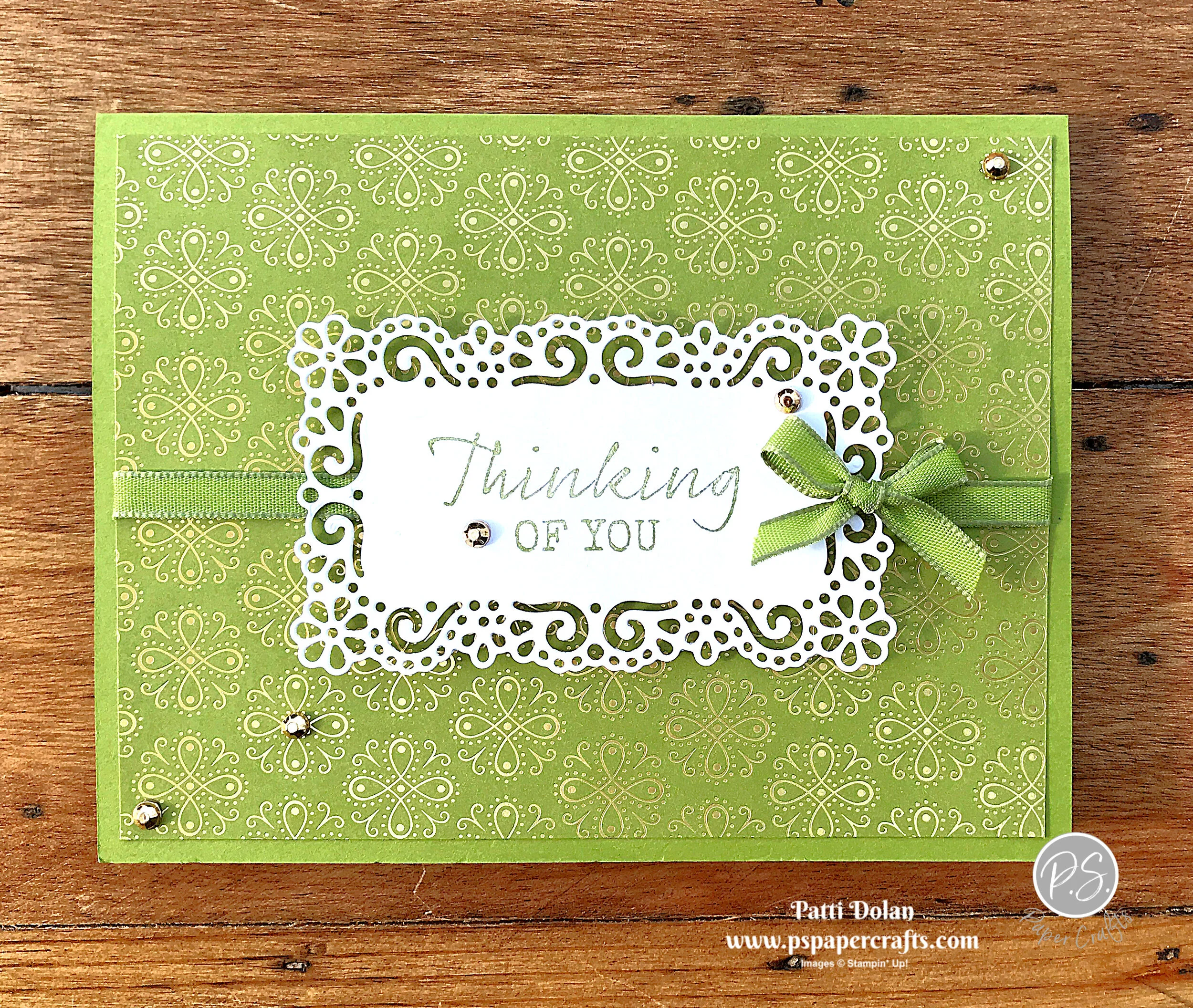 Elegant Thinking Of You Card — P.S. Paper Crafts
