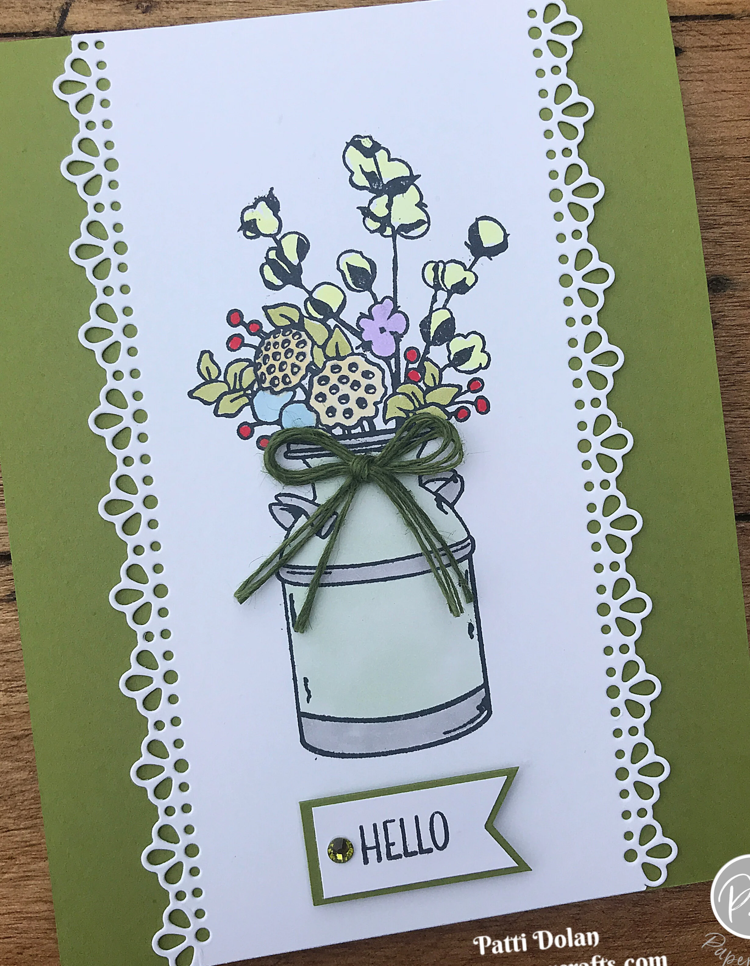 Pretty Country Home Hello Card