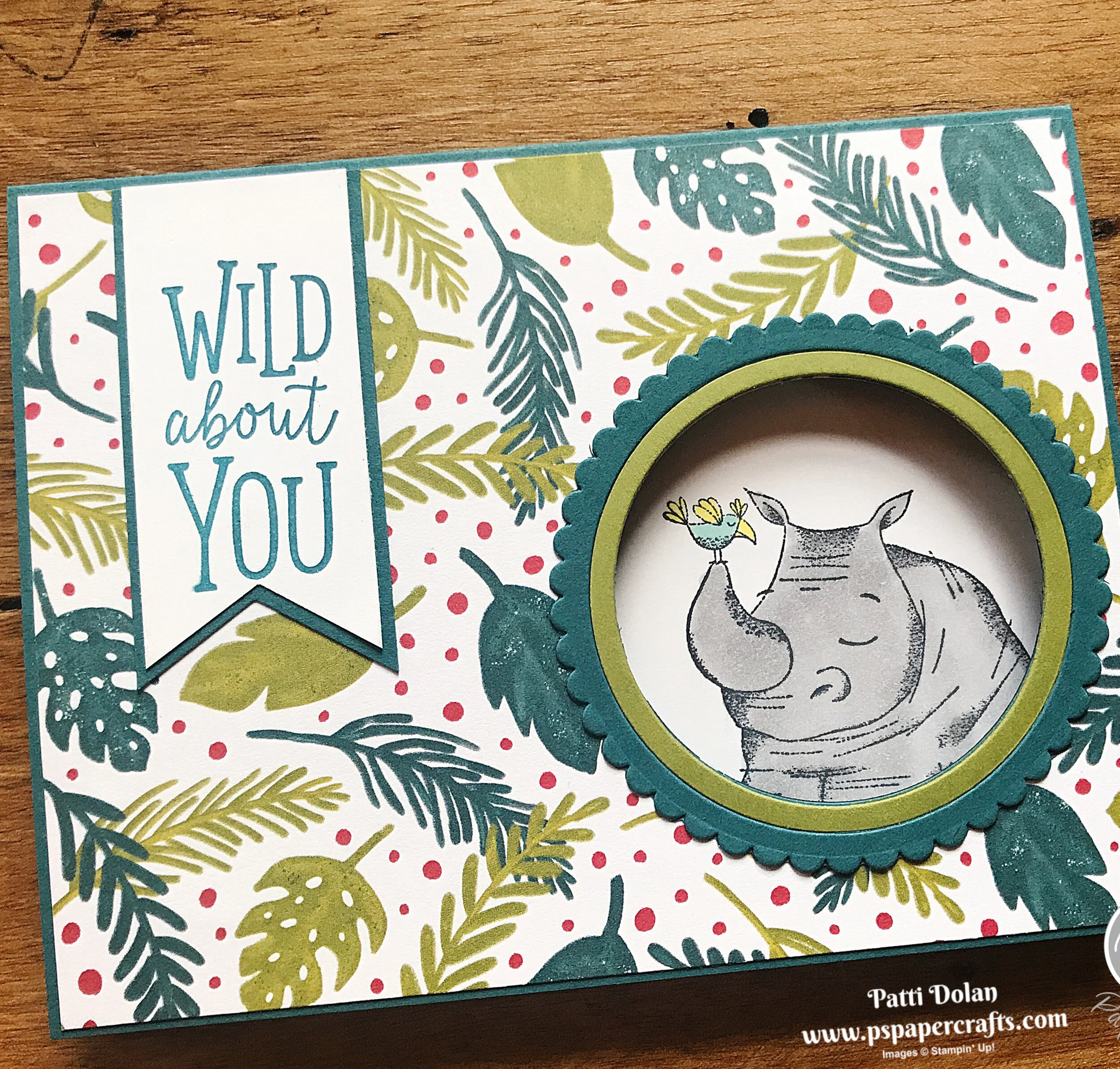 Wild About You Peek-a-boo Card