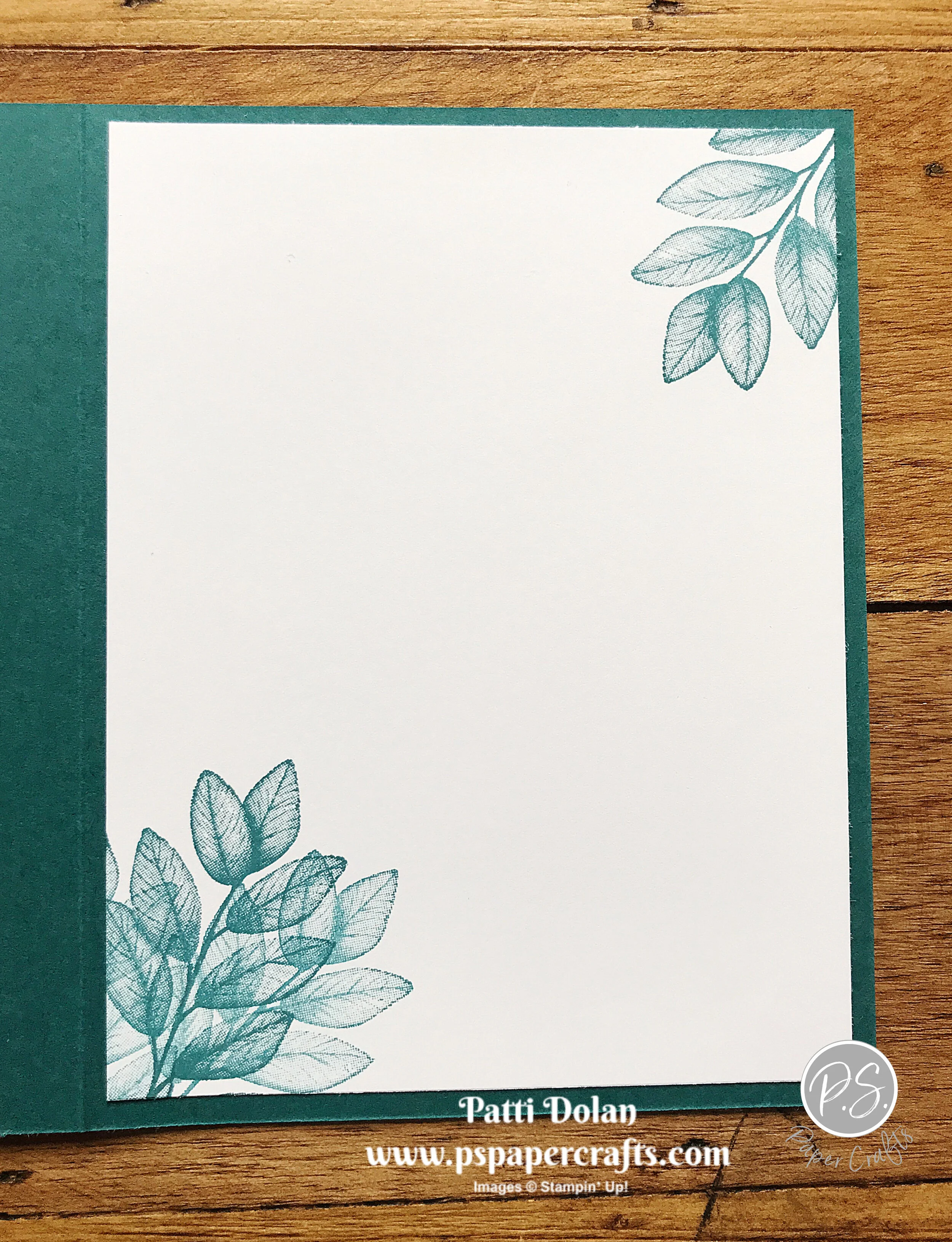 Beautiful Hello Card with Forever Greenery — P.S. Paper Crafts