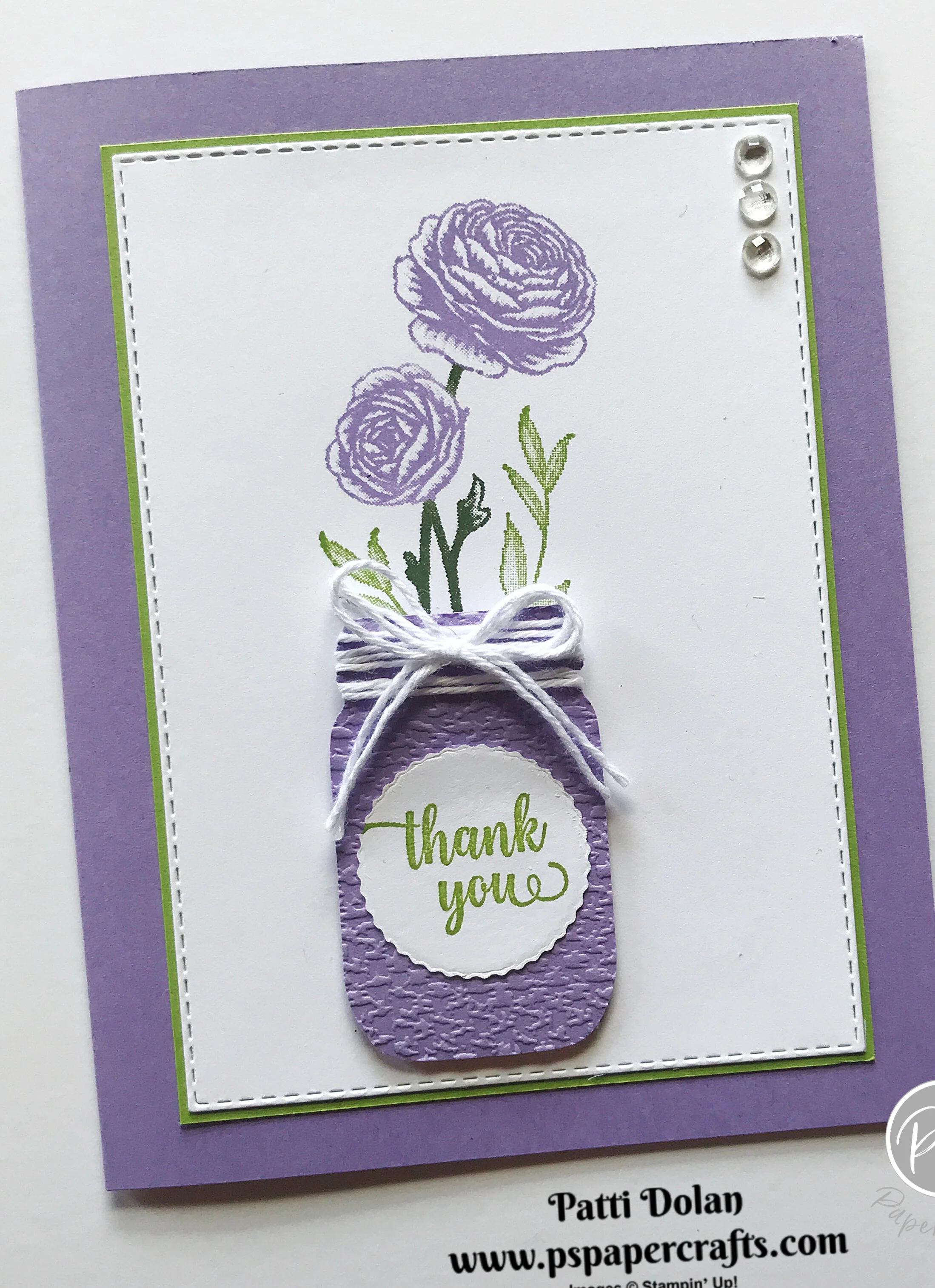 Flowering Blooms Thank You Card