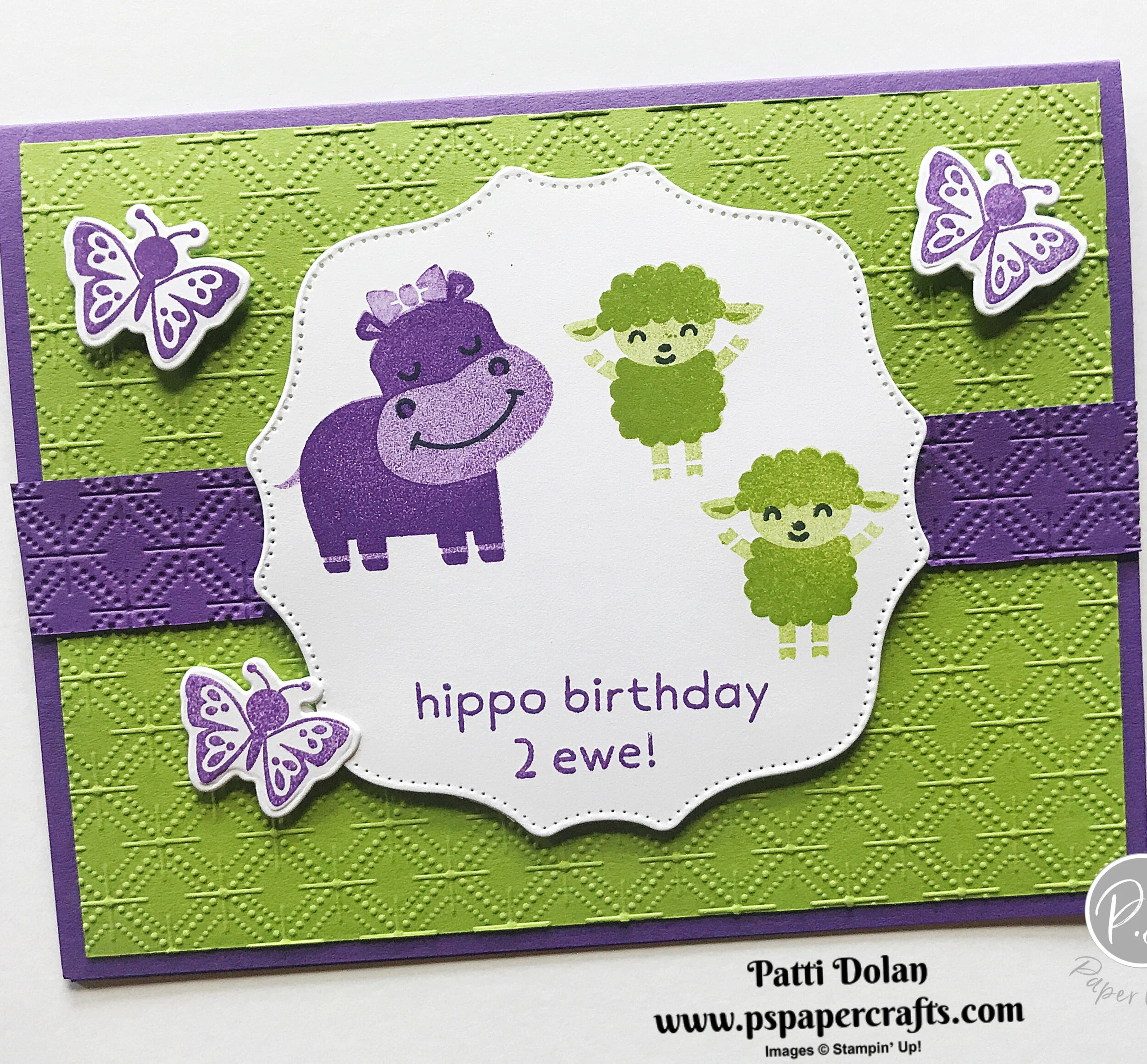 Hippo Happiness Birthday Card