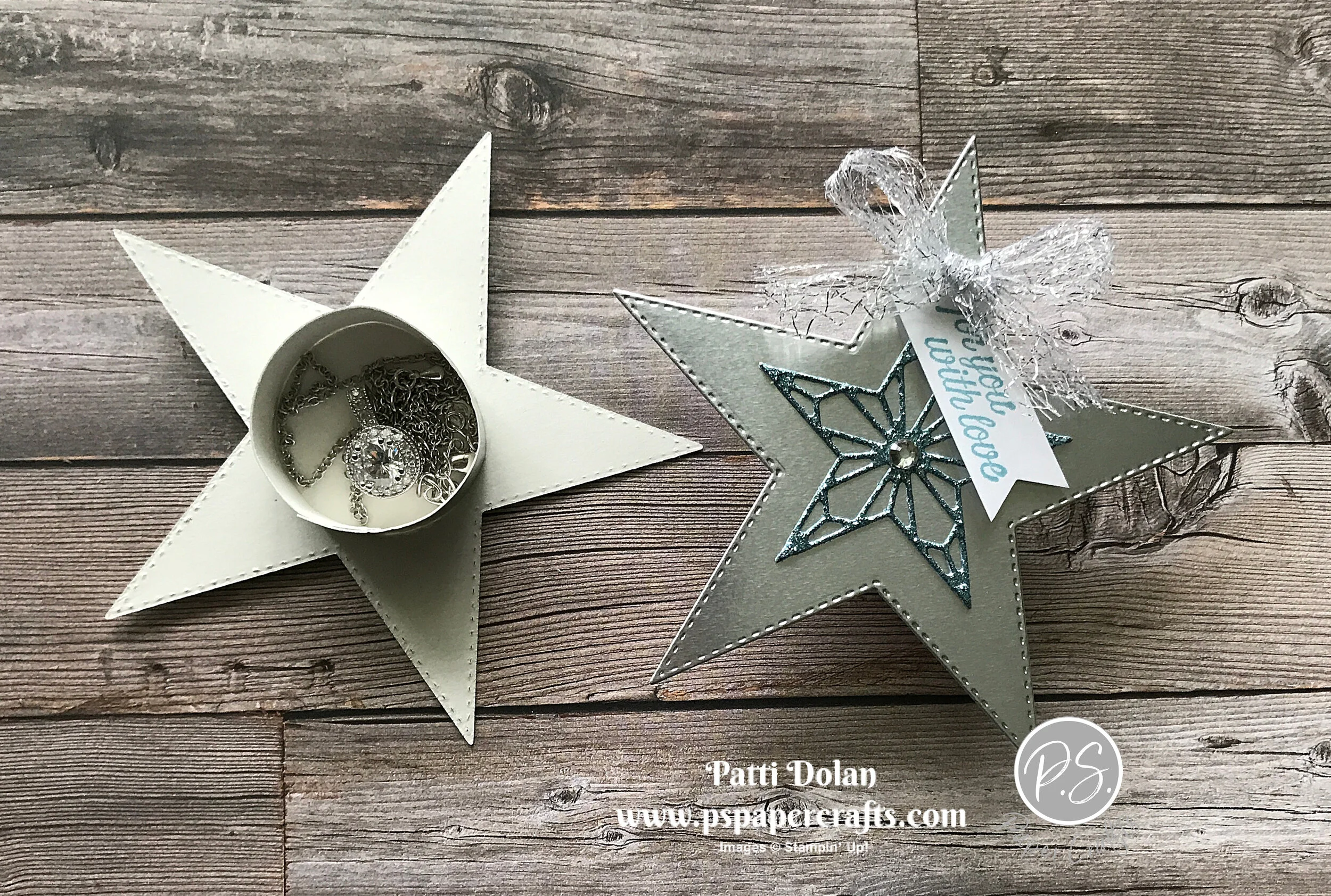 Stitched Stars Gift Holder - November 3D Blog Hop