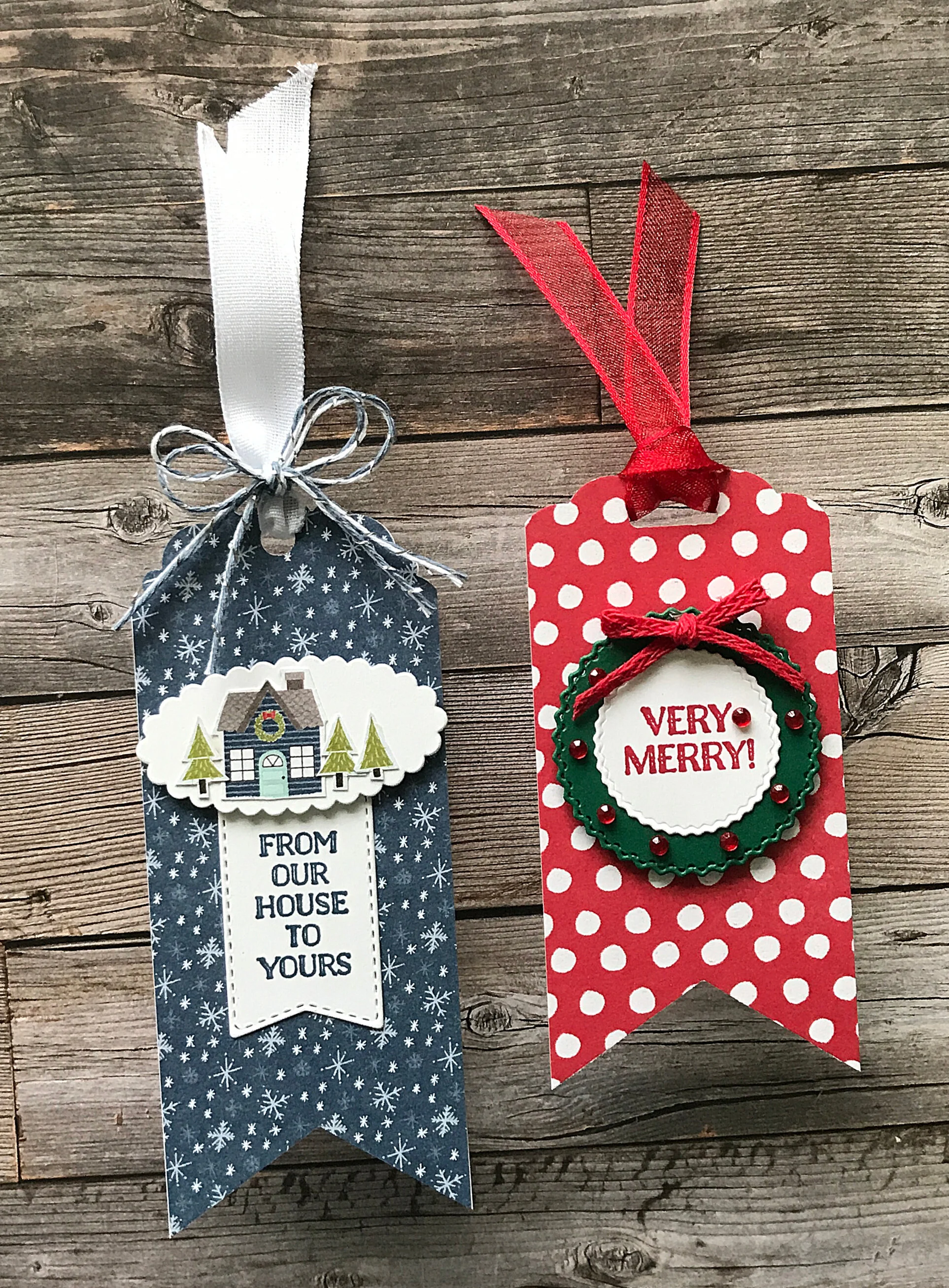 Trimming The Town Christmas Tags