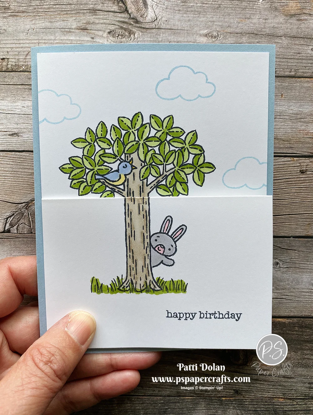 Woodland Wonder Fun Fold Birthday Card — P.S. Paper Crafts