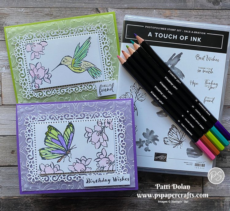 Beautiful A Touch Of Ink Cards — P.S. Paper Crafts