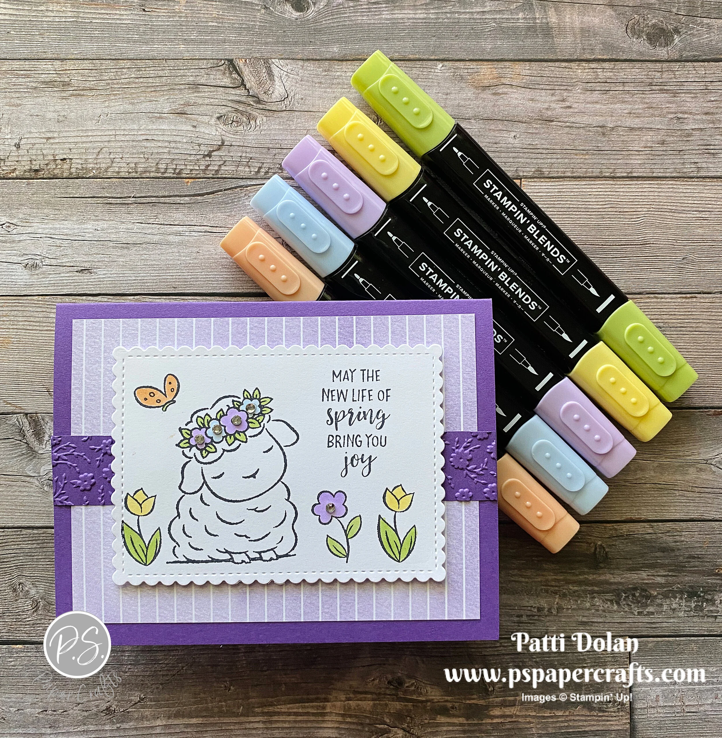Sweet Springtime Joy Card — P.S. Paper Crafts