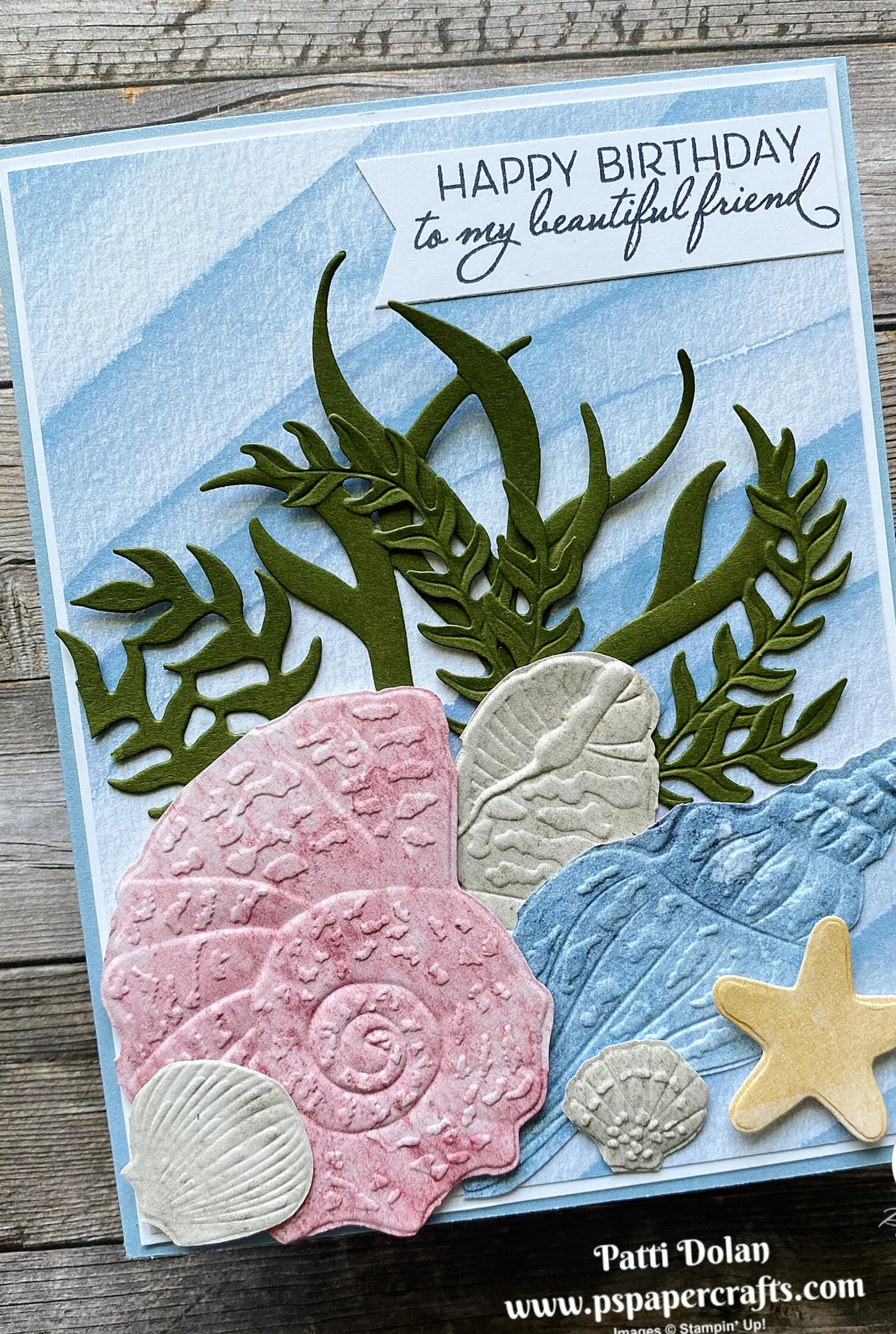 Friends Are Like Seashells Birthday Card