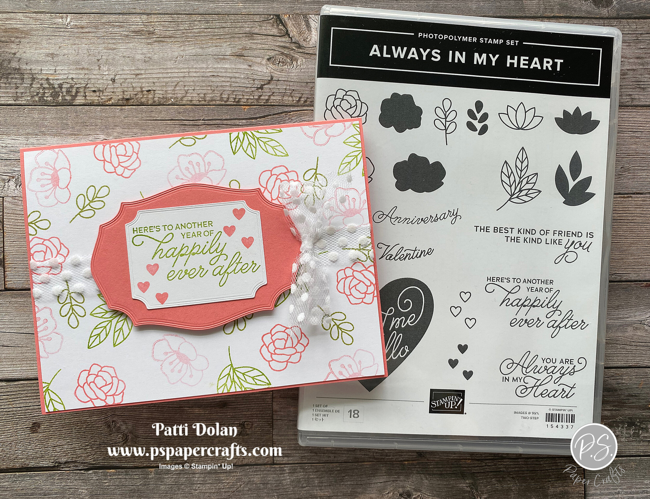 Always In My Heart Anniversary Card — . Paper Crafts