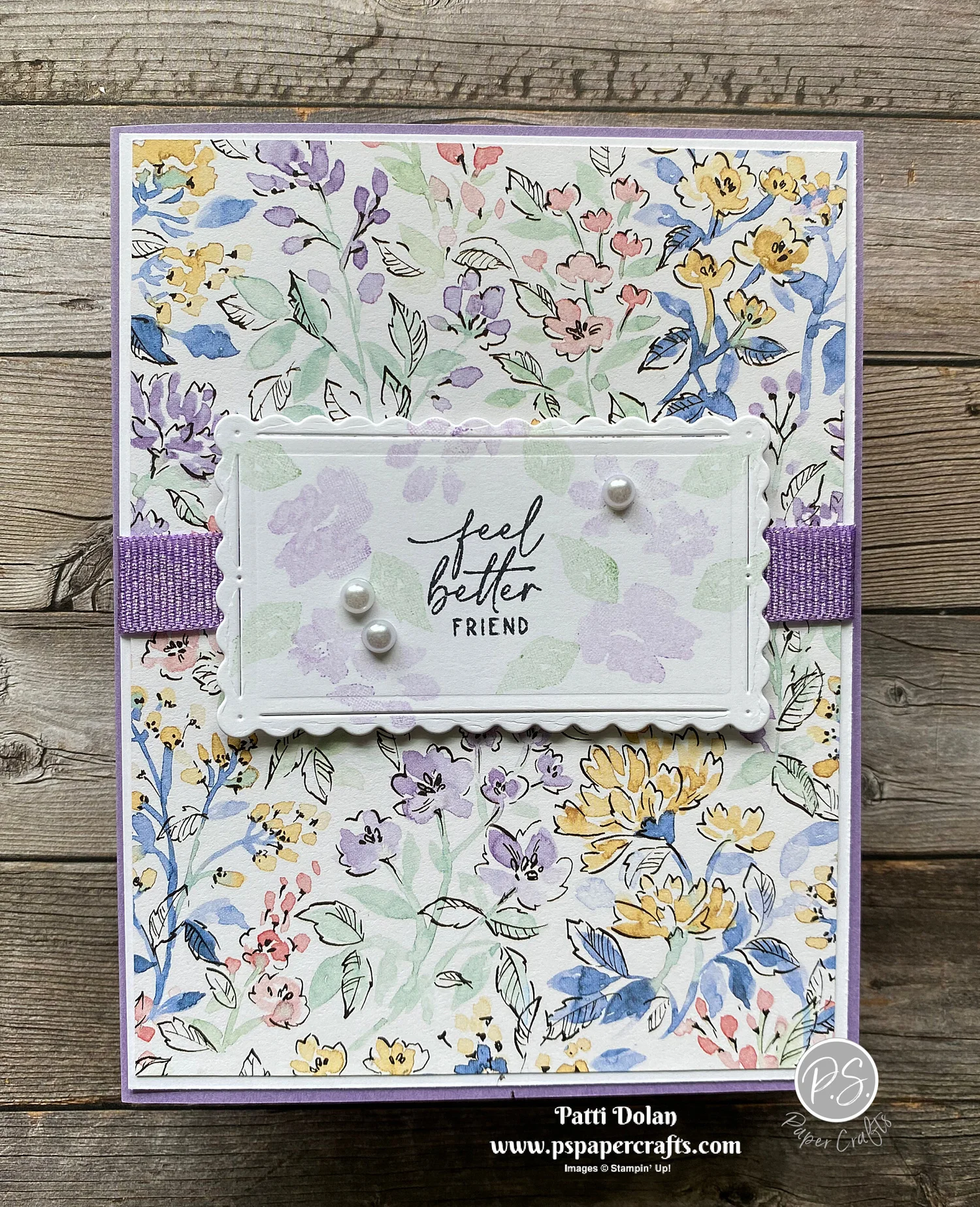 Hand-Penned Get Well Card — P.S. Paper Crafts