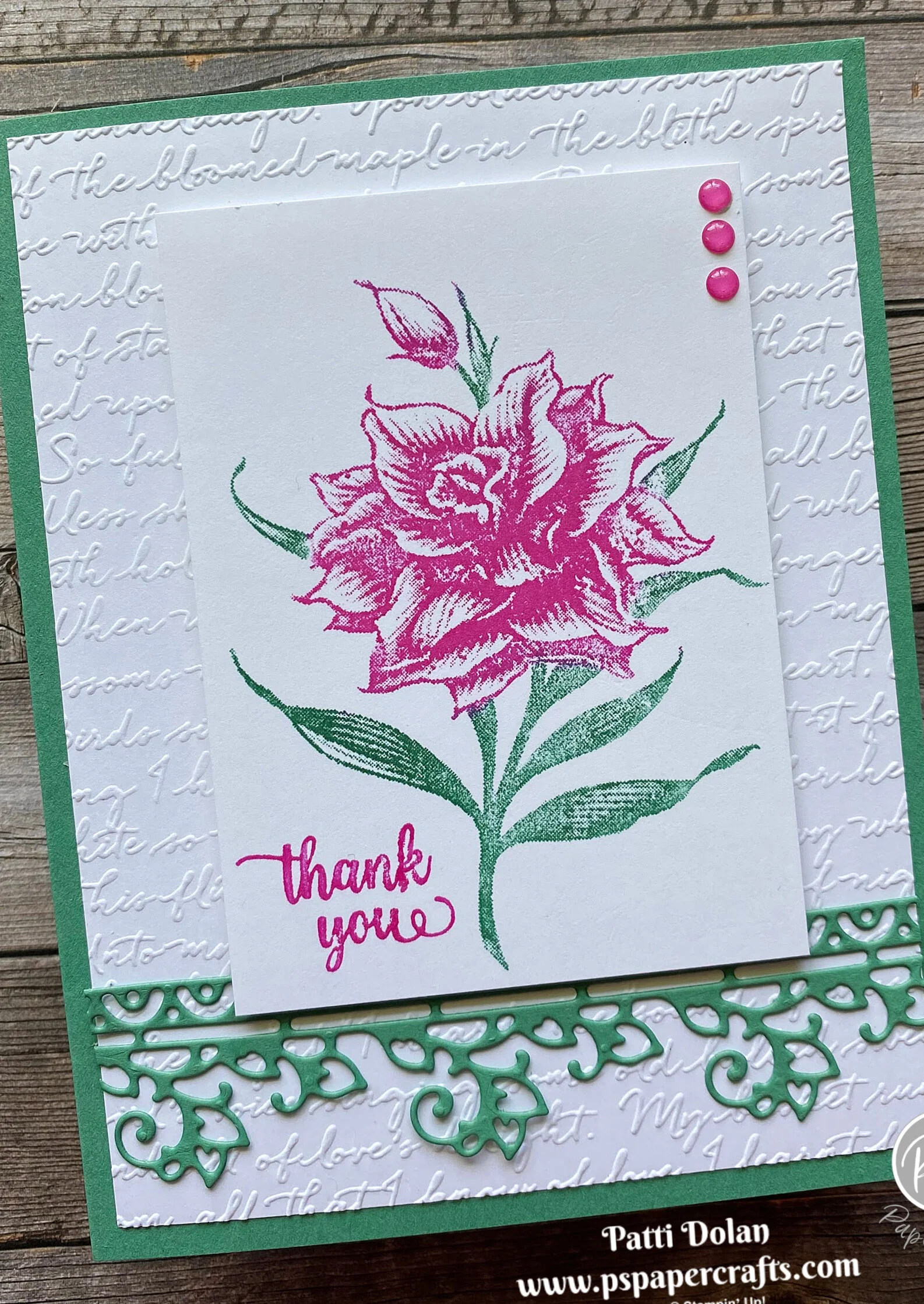 Flowering Blooms Thank You Card