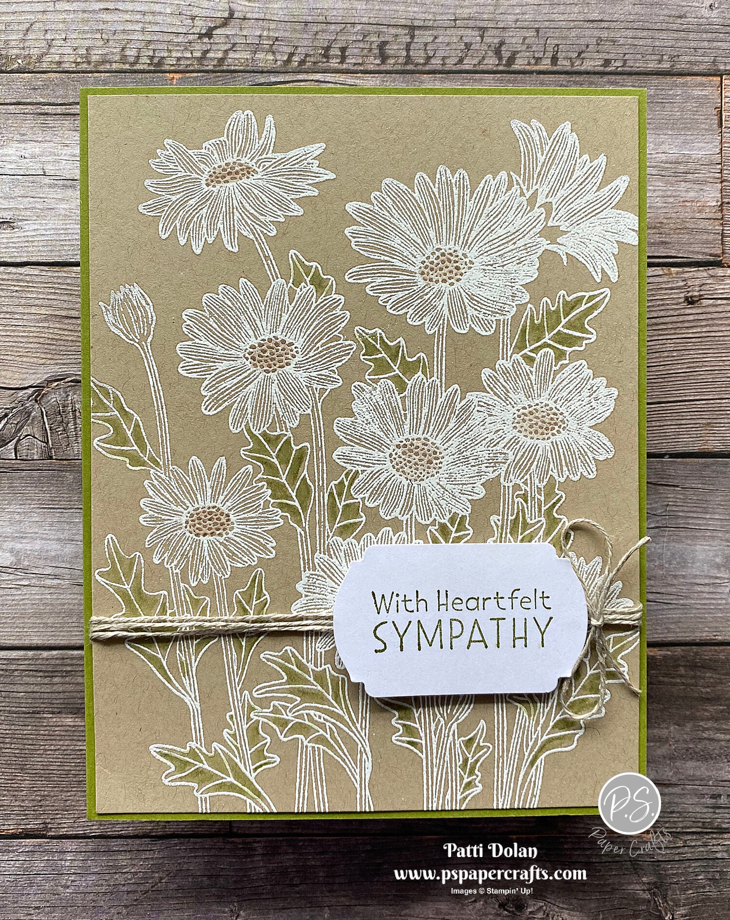 Daisy Garden Sympathy Card — P.S. Paper Crafts