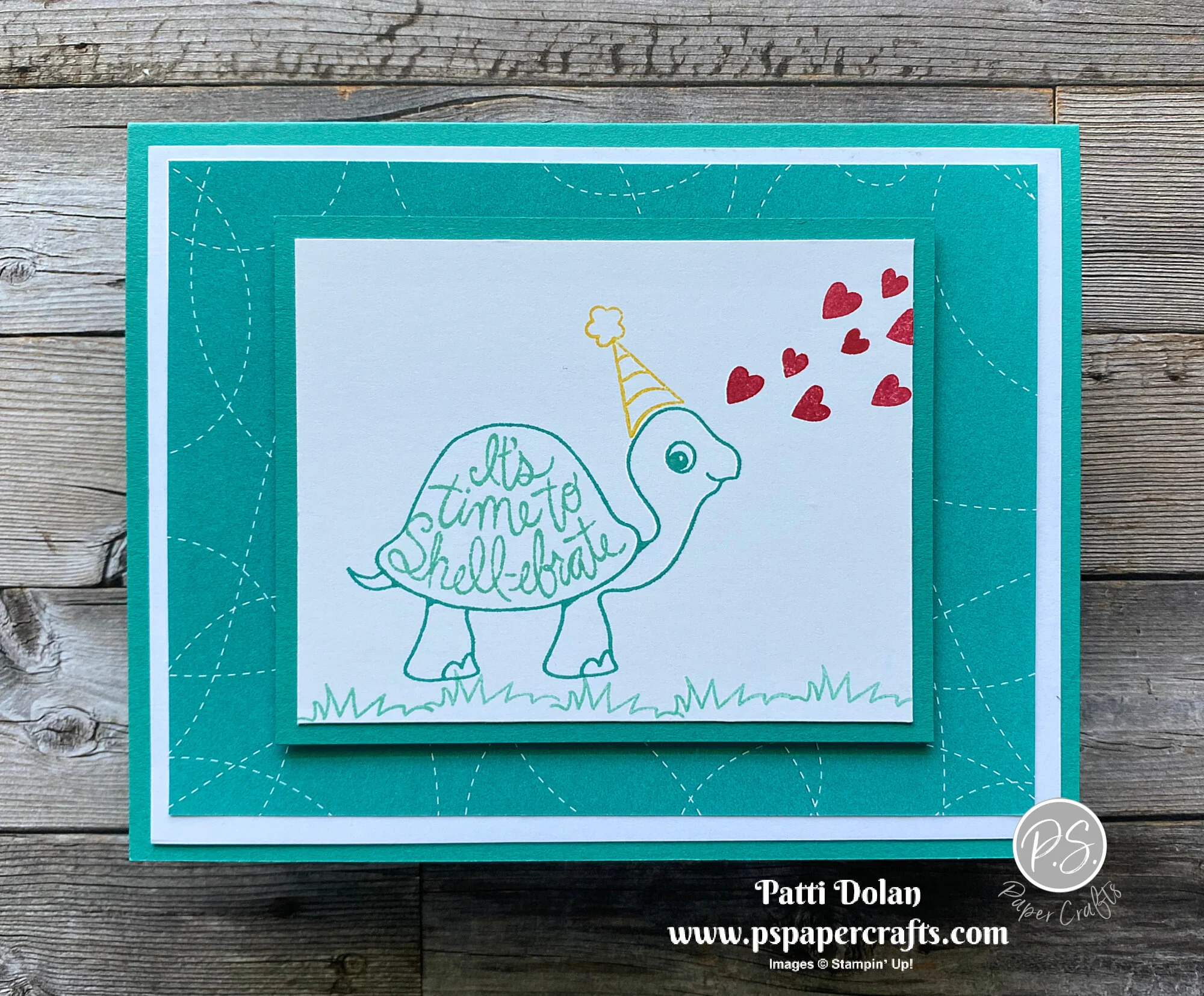 Cute Birthday Card using Turtle Friends! — P.S. Paper Crafts