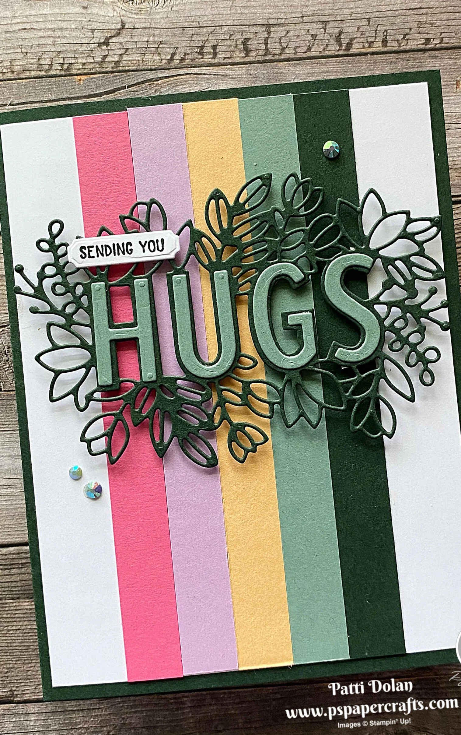 In Color Sending Hugs Card