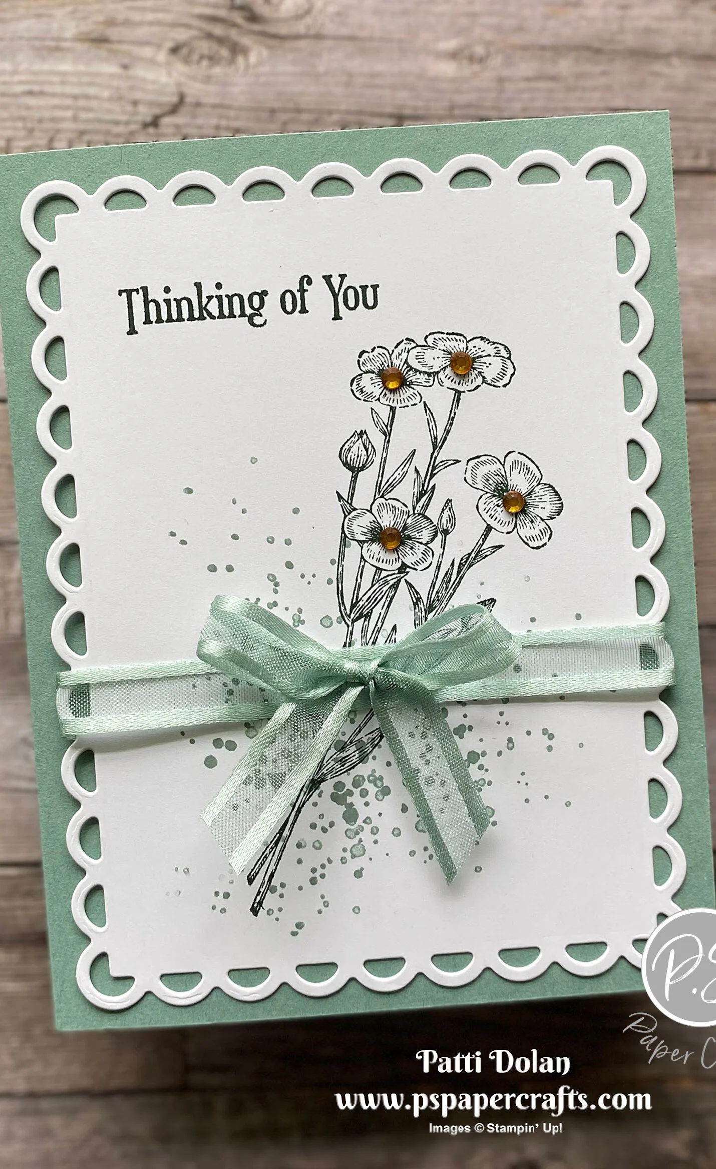 Pretty Quiet Meadow Thinking Of You Card