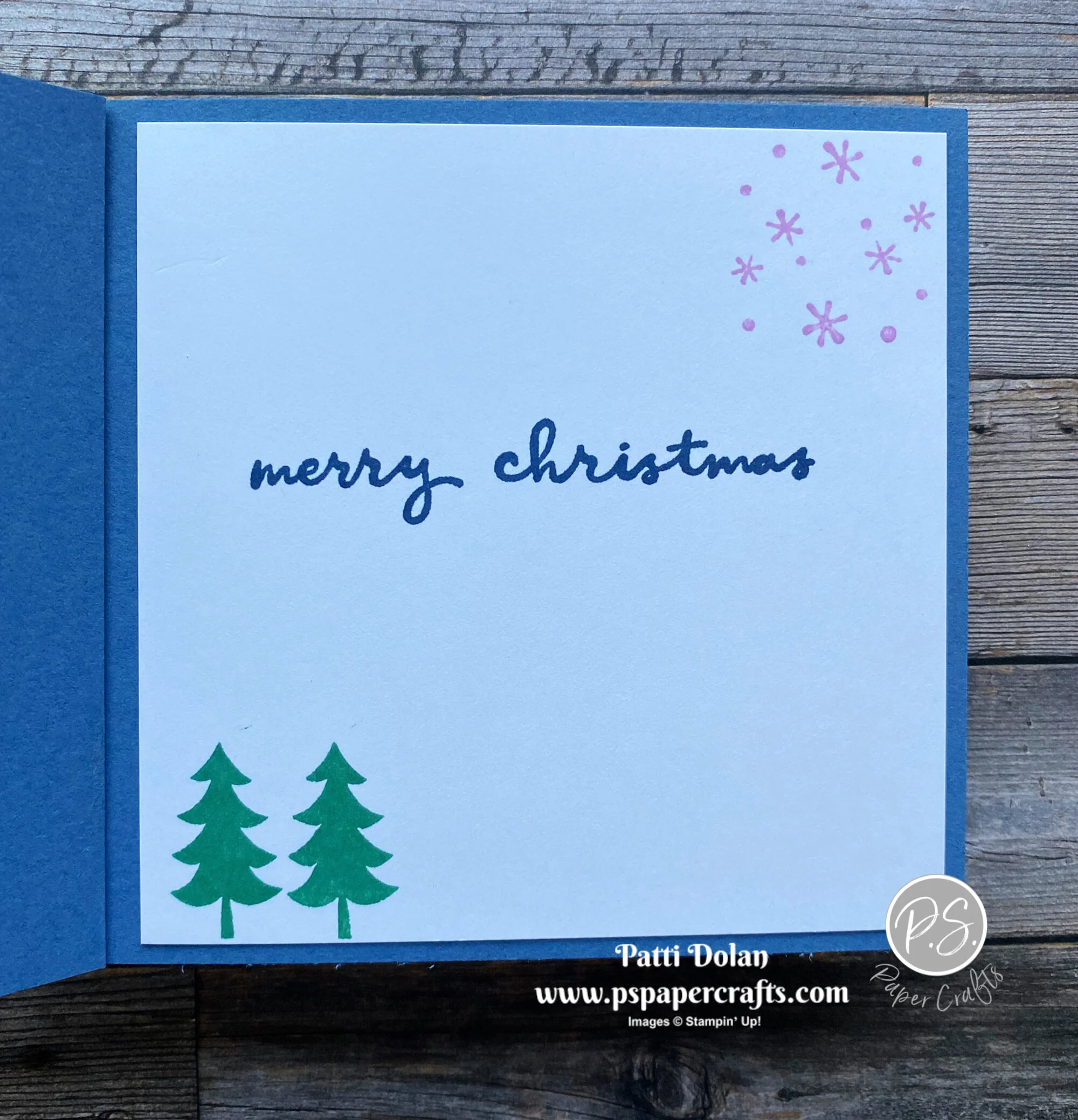 Simple Fun Fold Book Binding Card — P.S. Paper Crafts