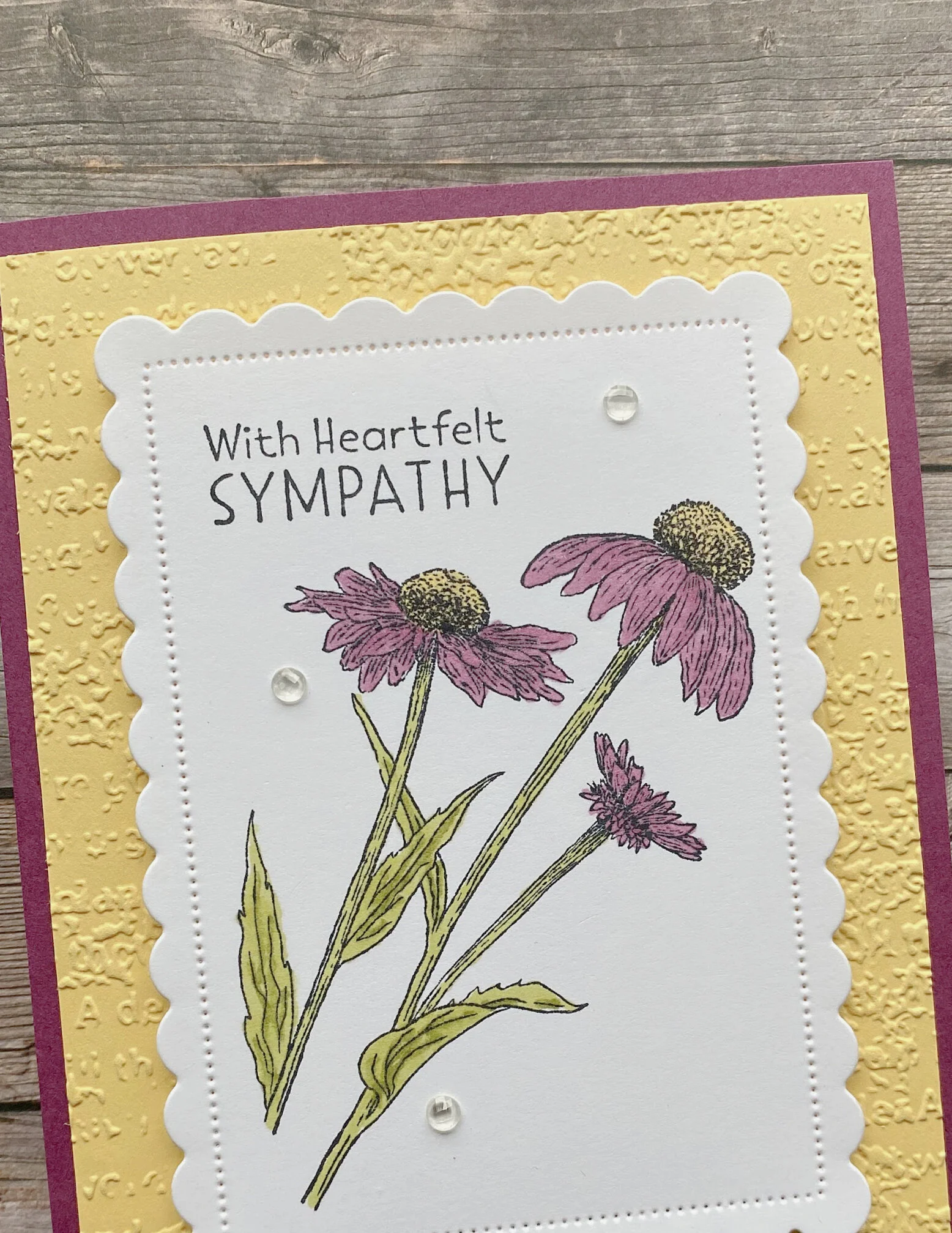 Nature's Harvest Sympathy Card